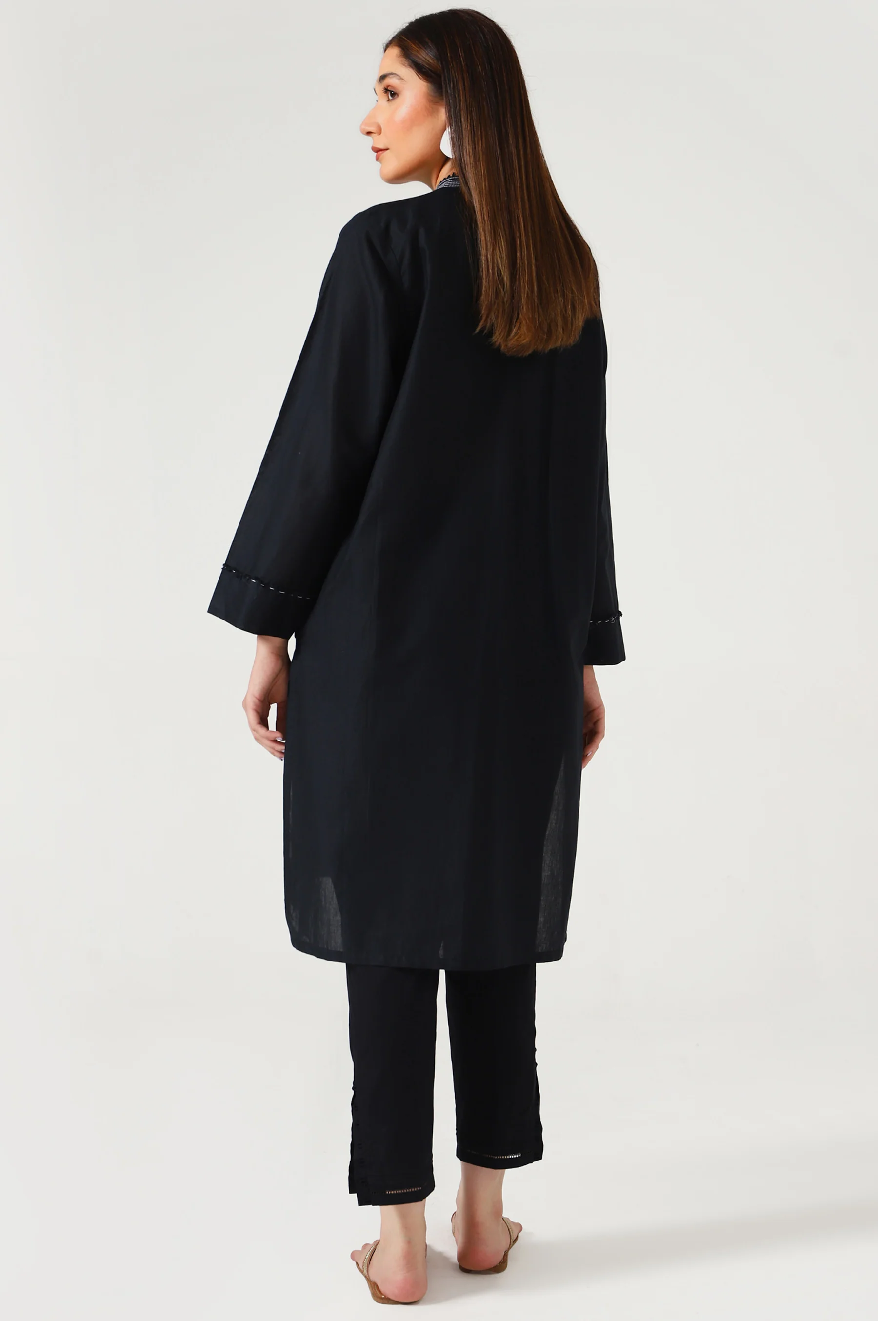 Stitched 1 Piece Stylized Cambric Shirt - Image 4
