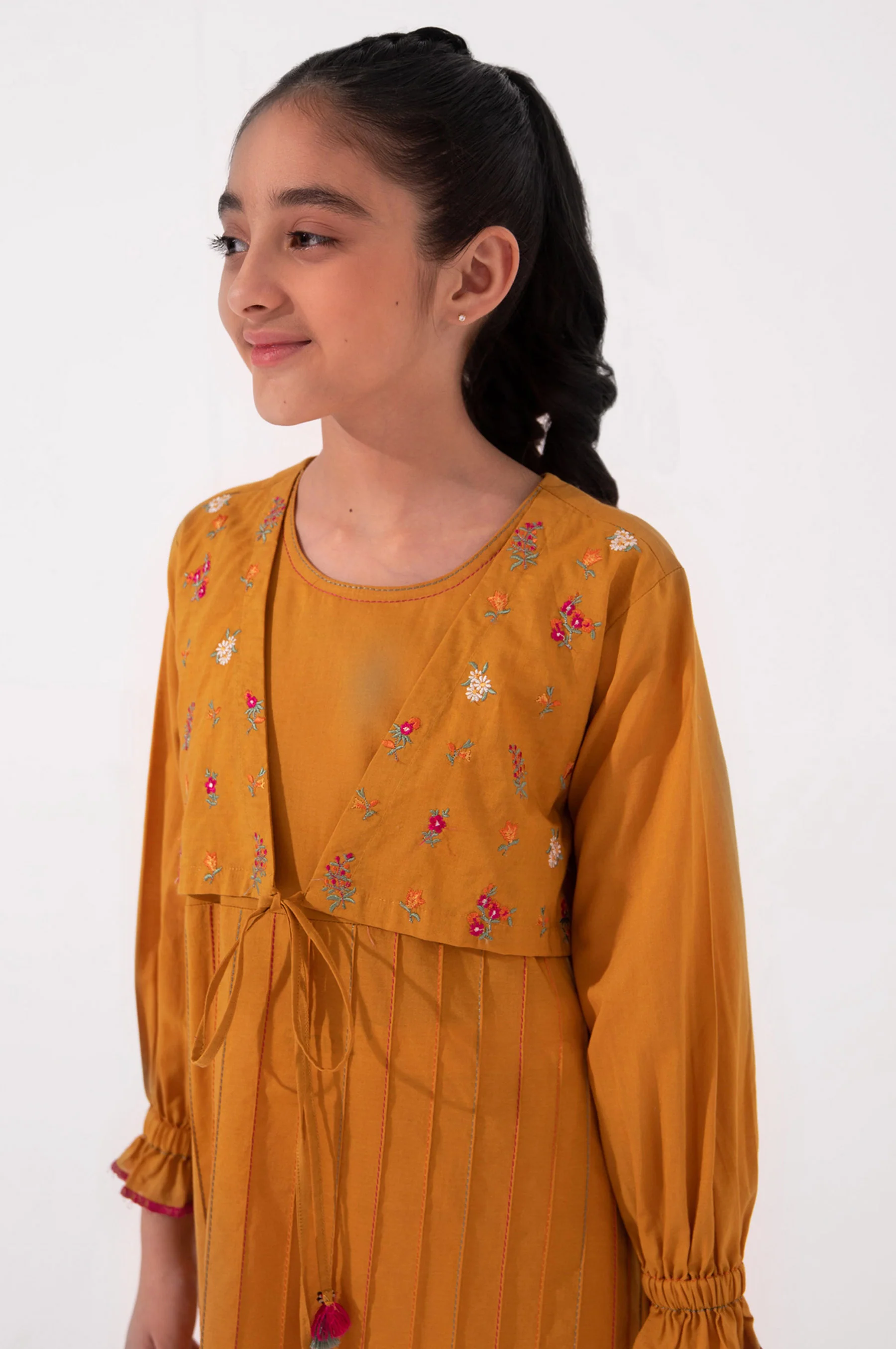 Stitched 1 Piece Embroidered Cambric Shirt