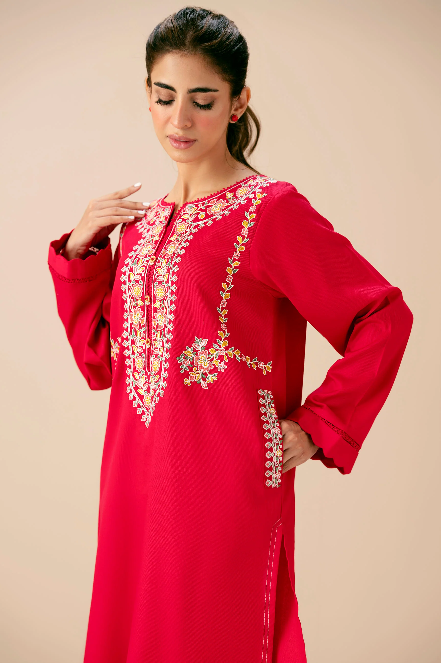 STITCHED EMBROIDERED SHIRT - Image 4