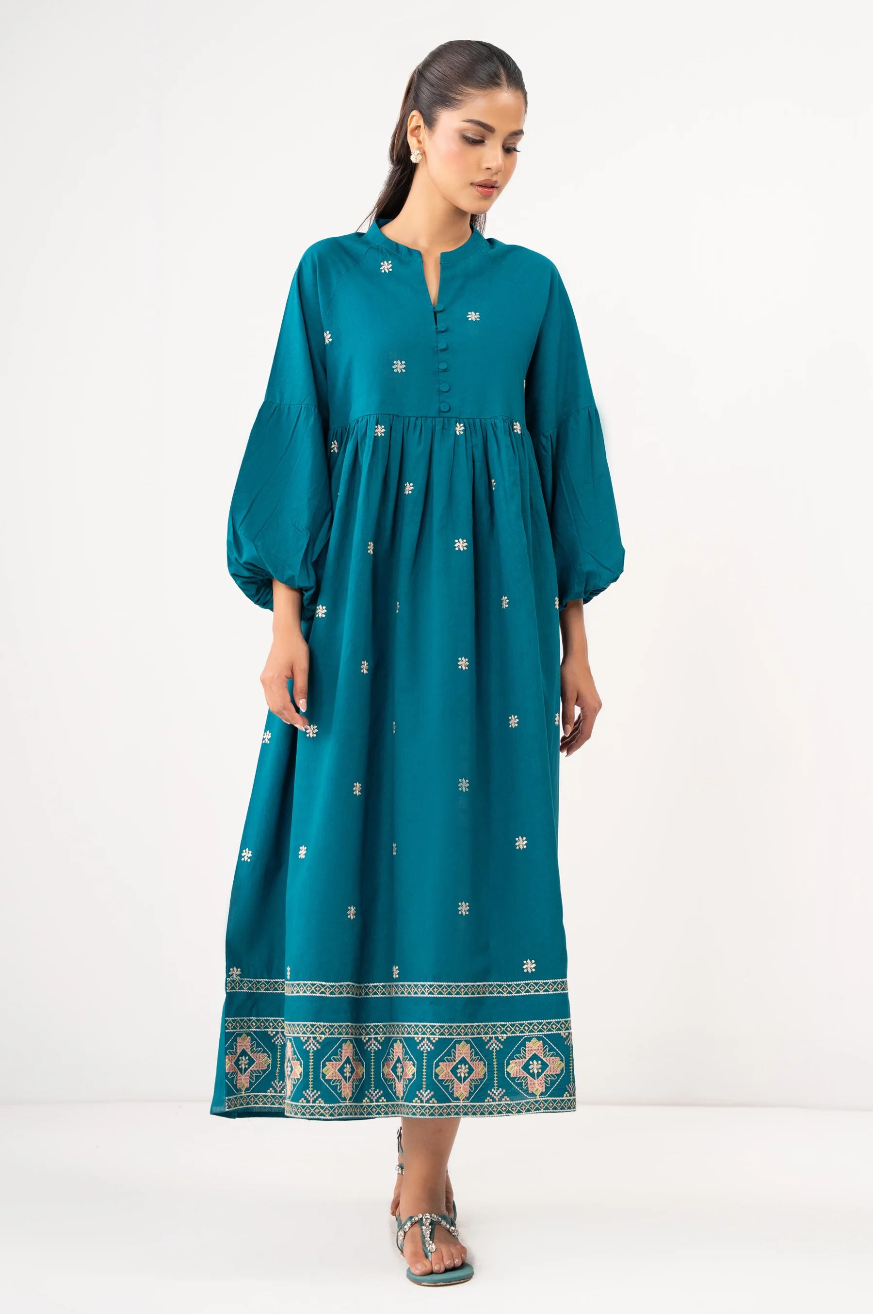 EMBROIDERED DRESS