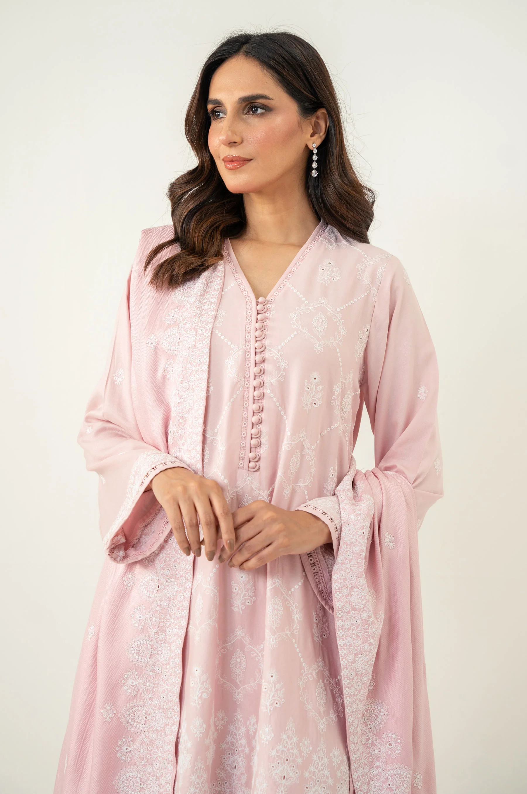 STITCHED CHIKANKARI SUIT - Image 5
