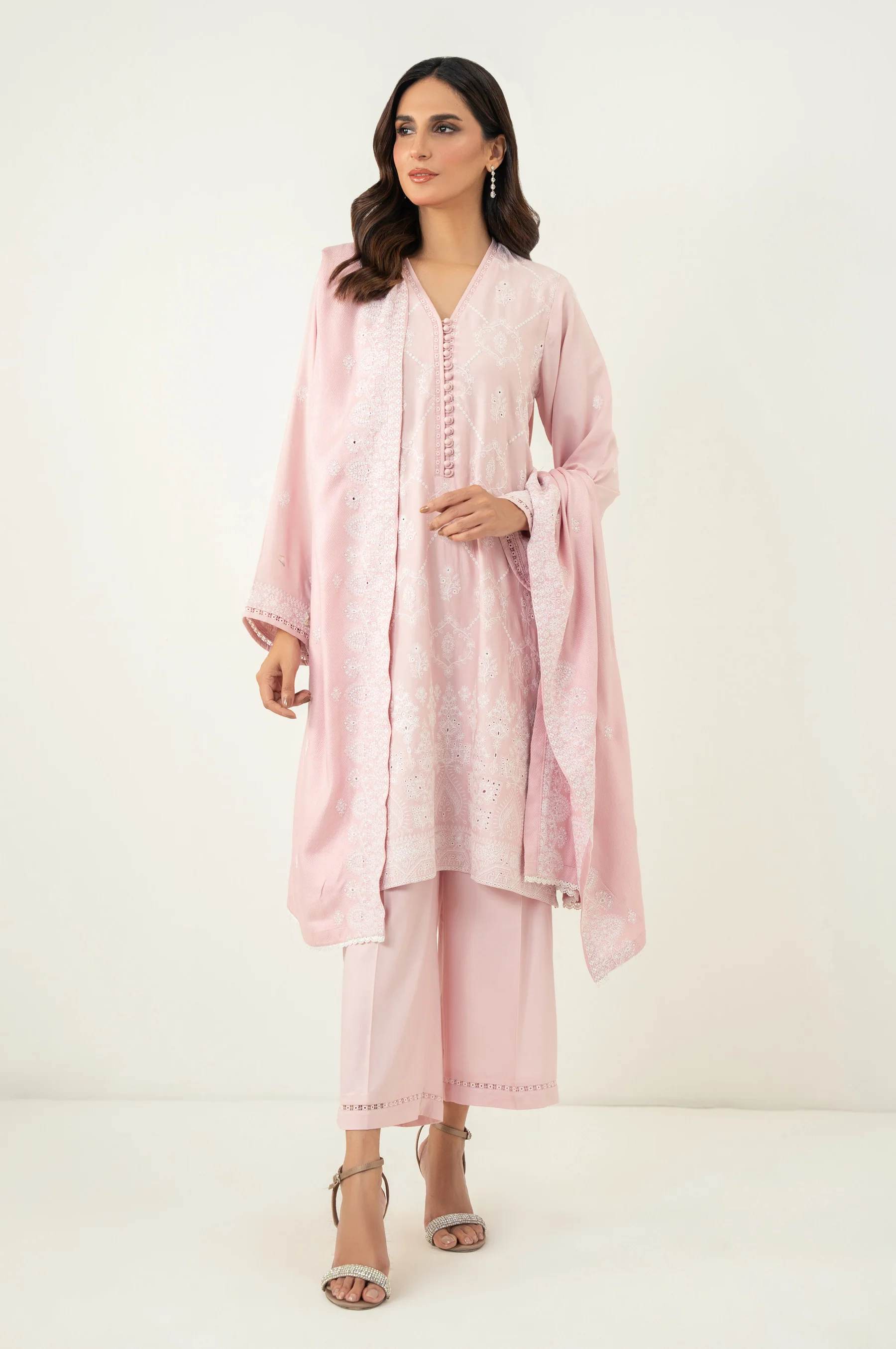 STITCHED CHIKANKARI SUIT - Image 6