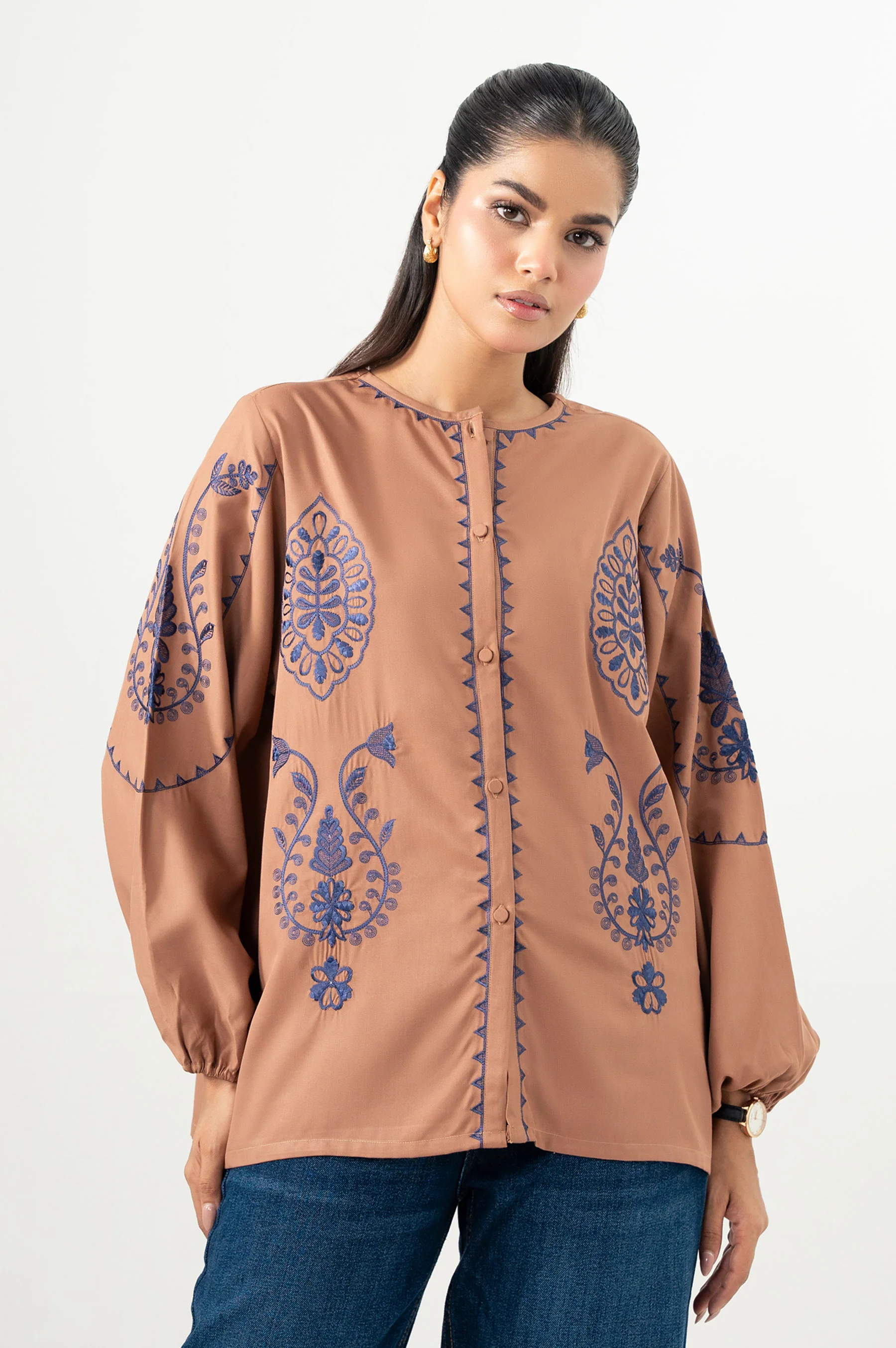 EMBROIDERED FABRON TOP - Image 3