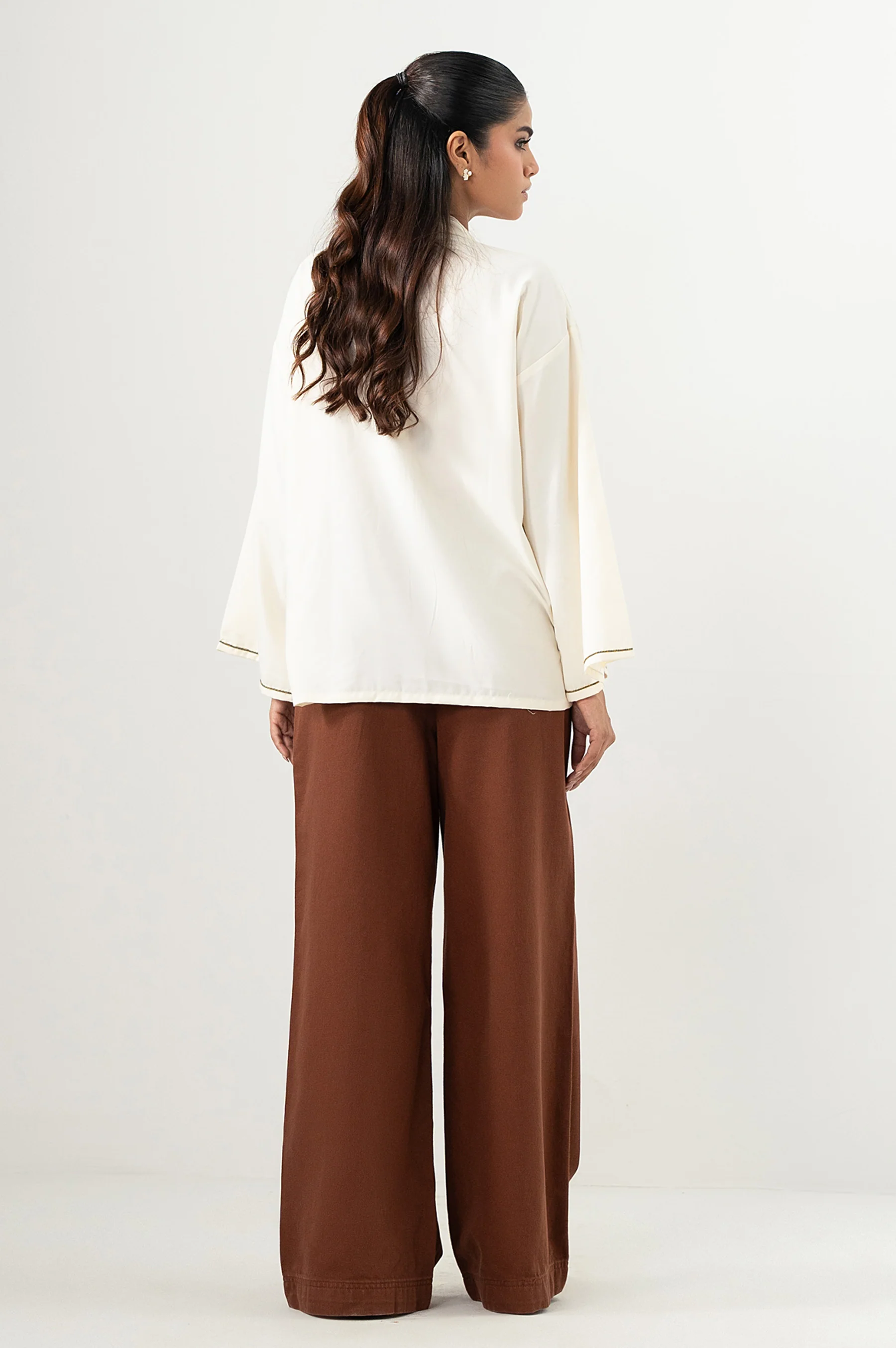 Stitched 1 Piece Embroidered Fabron Top - Image 5