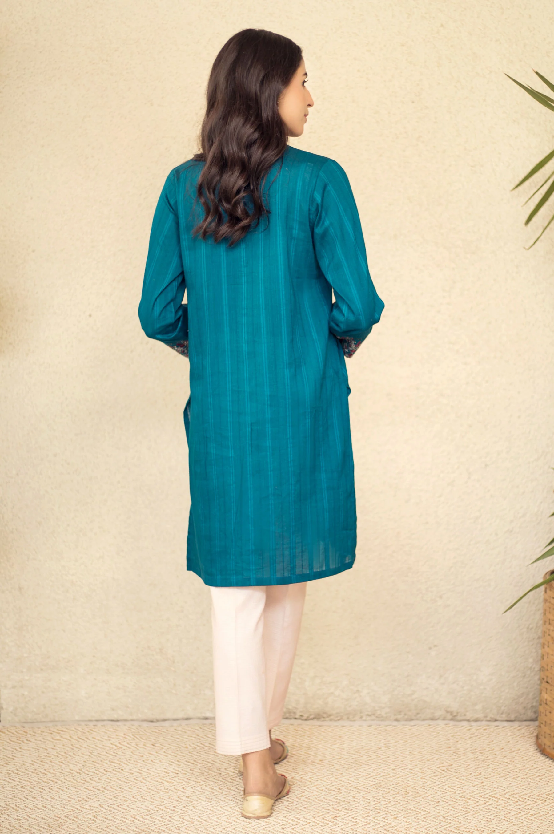 Stitched 1 Piece Embroidered Shirt - Image 4