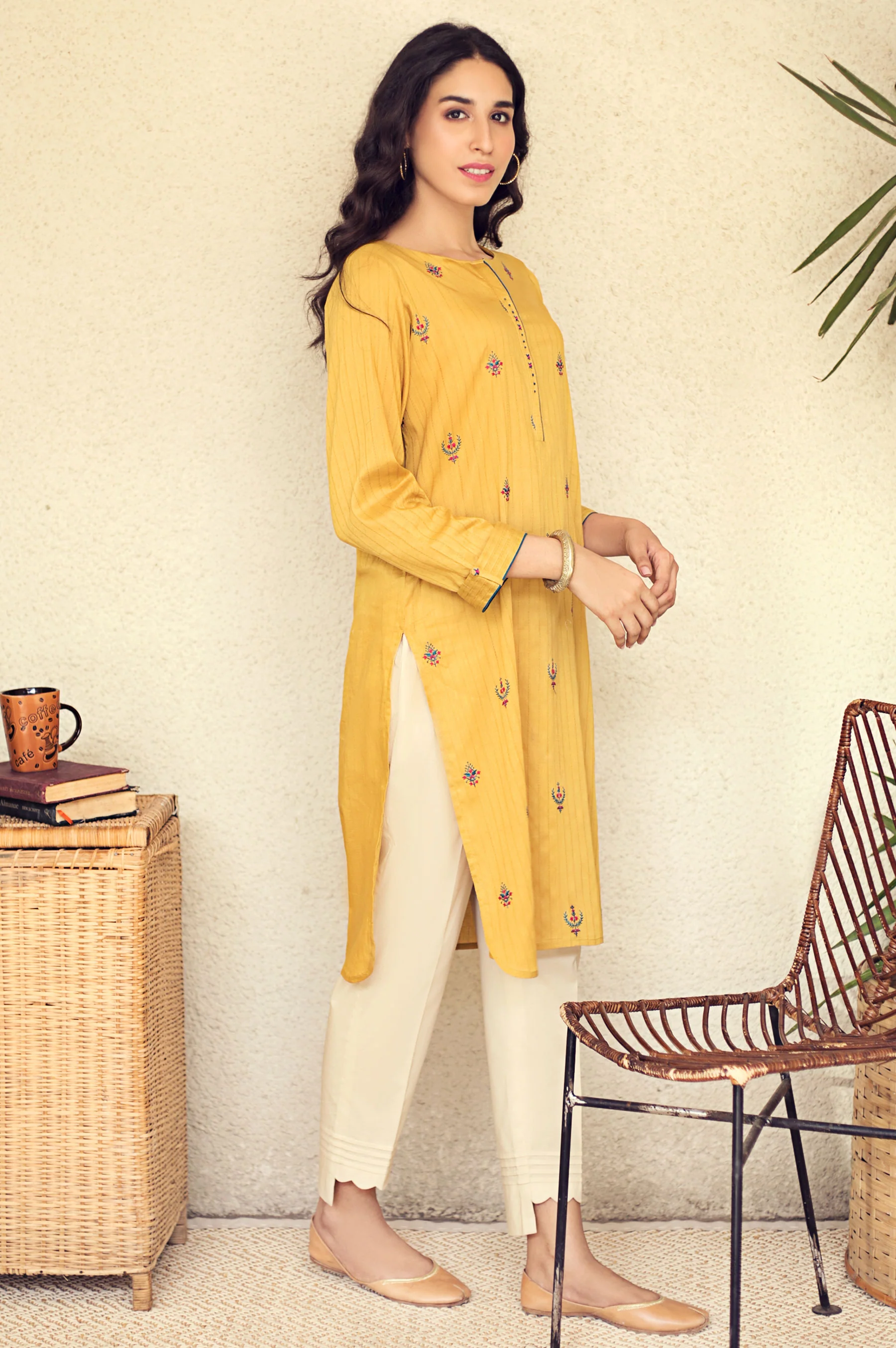 Stitched 1 Piece Embroidered Shirt - Image 4