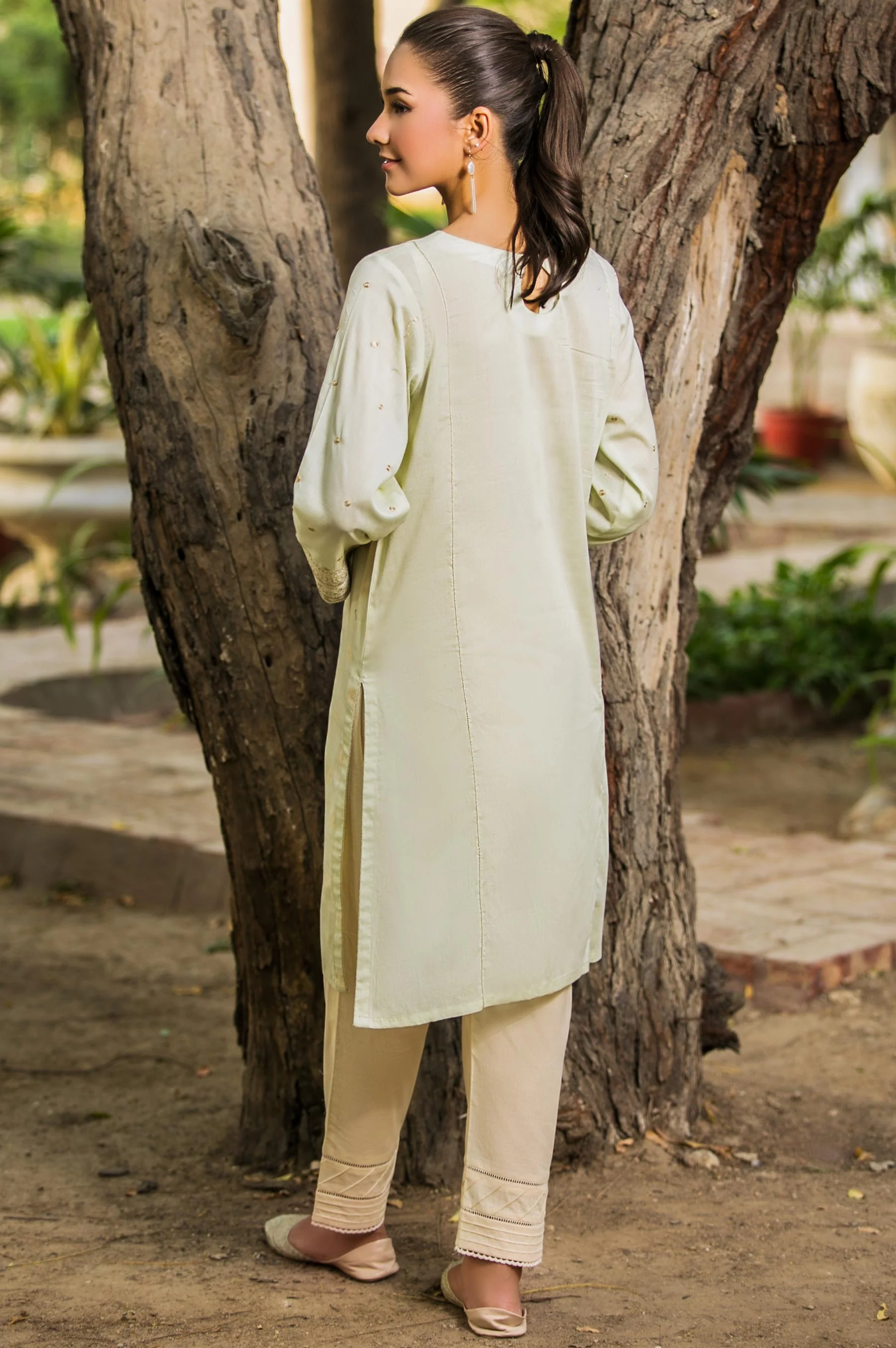 Stitched 1 Piece Embroidered Shirt - Image 4