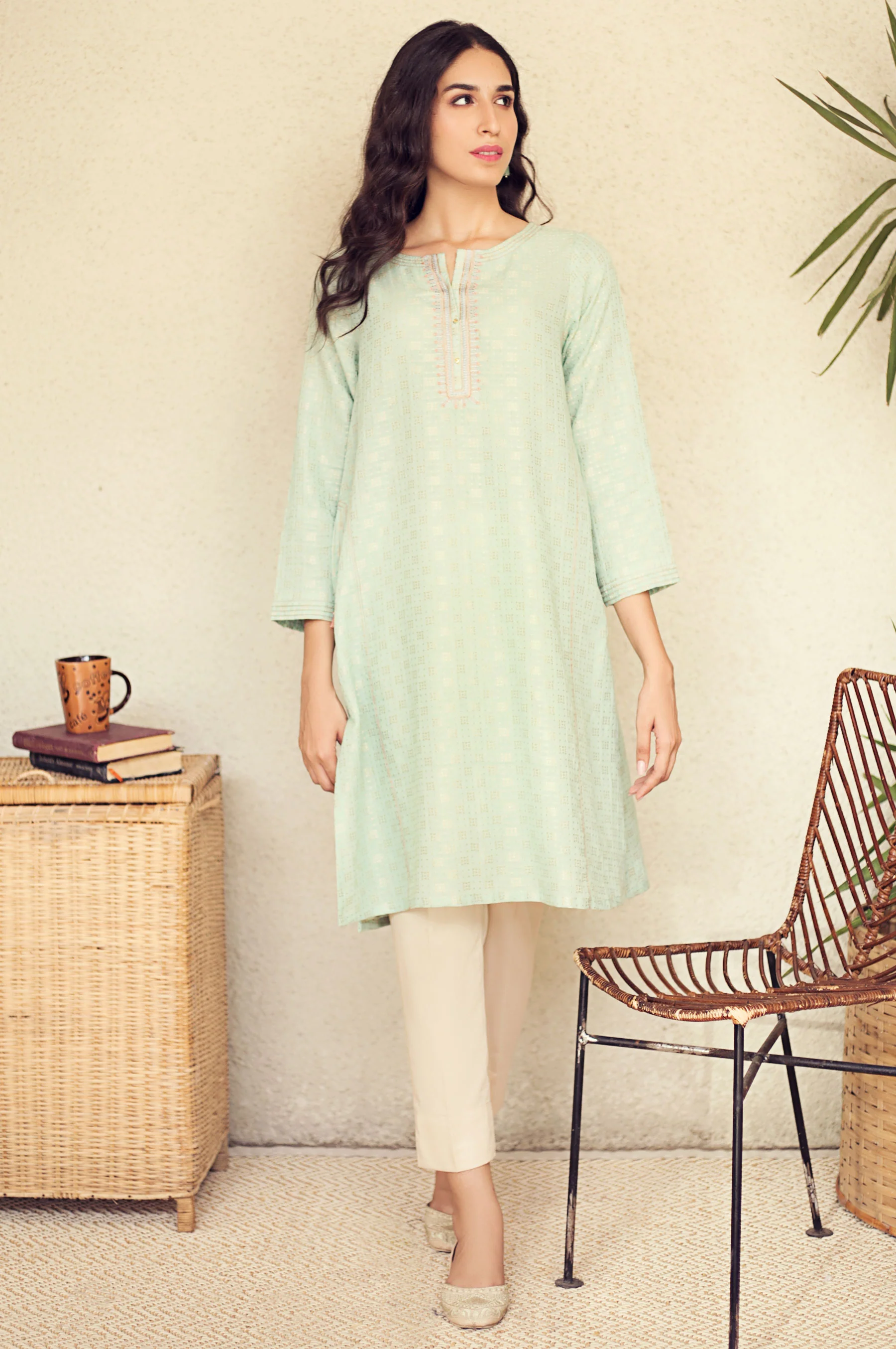 Stitched 1 Piece Embroidered Shirt