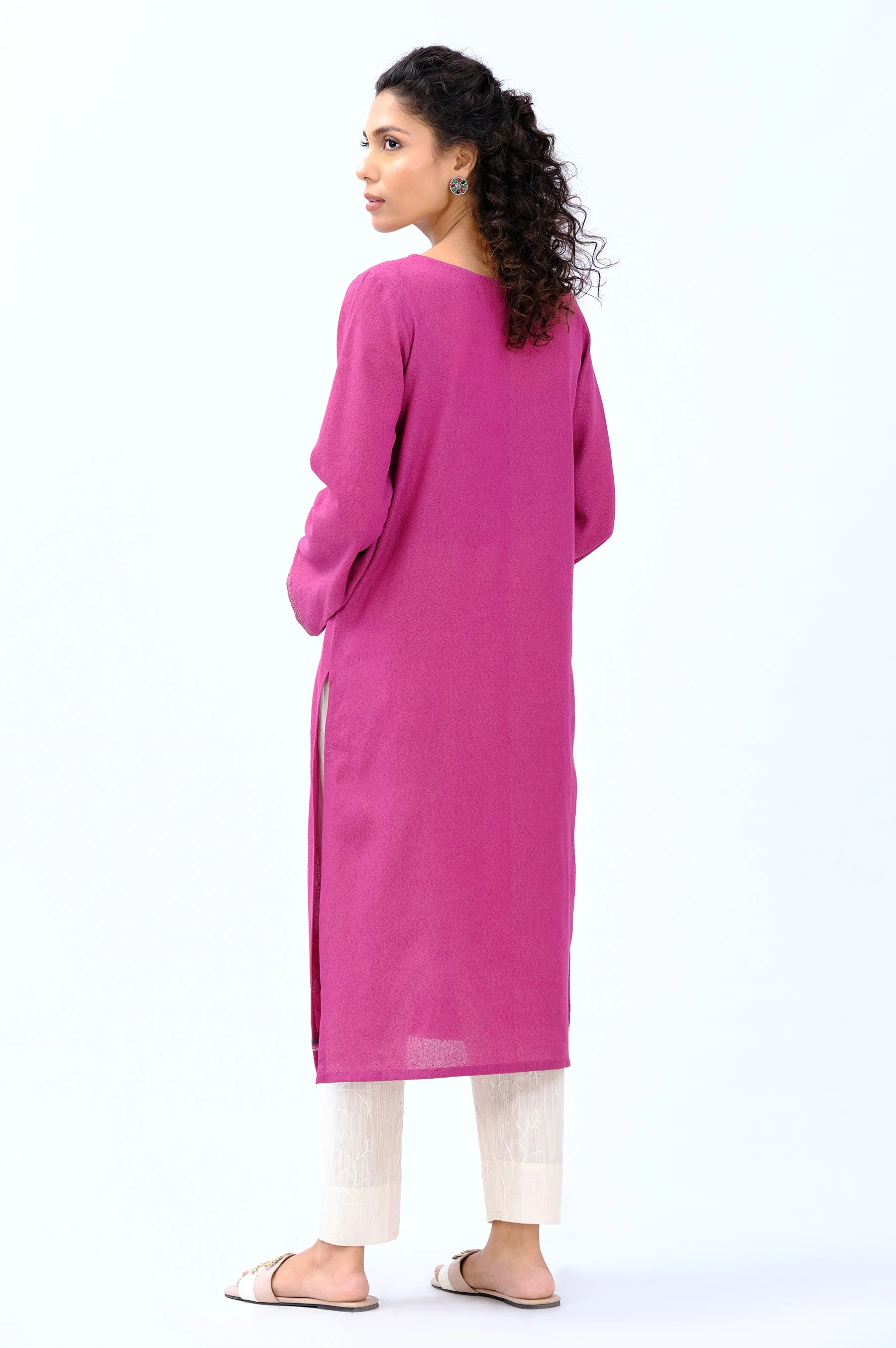 Stitched 1 Piece Embroidered karandi Shirt - Image 3