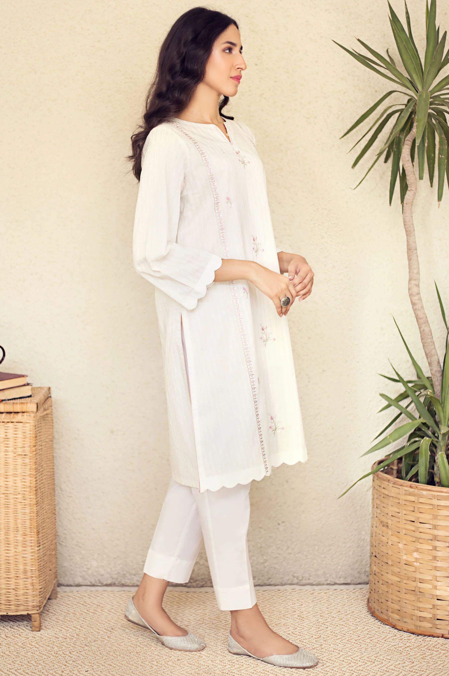 Stitched 1 Piece Embroidered Shirt - Image 2