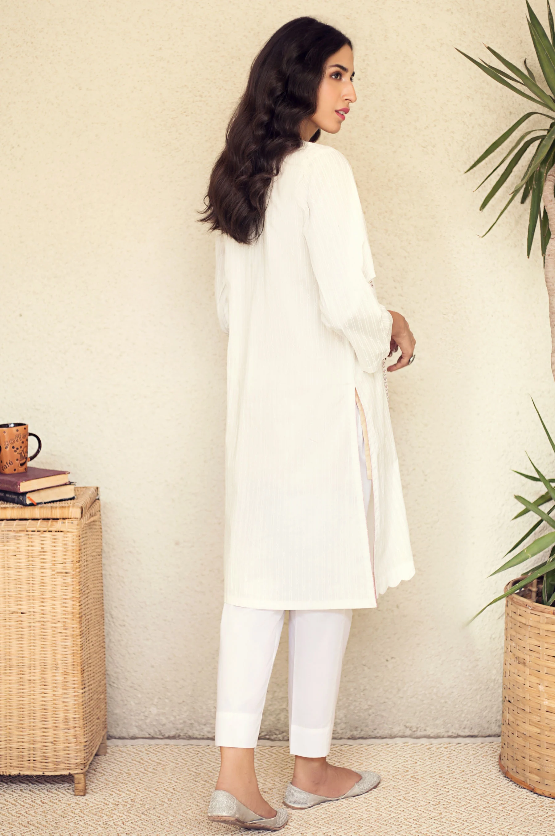 Stitched 1 Piece Embroidered Shirt - Image 3