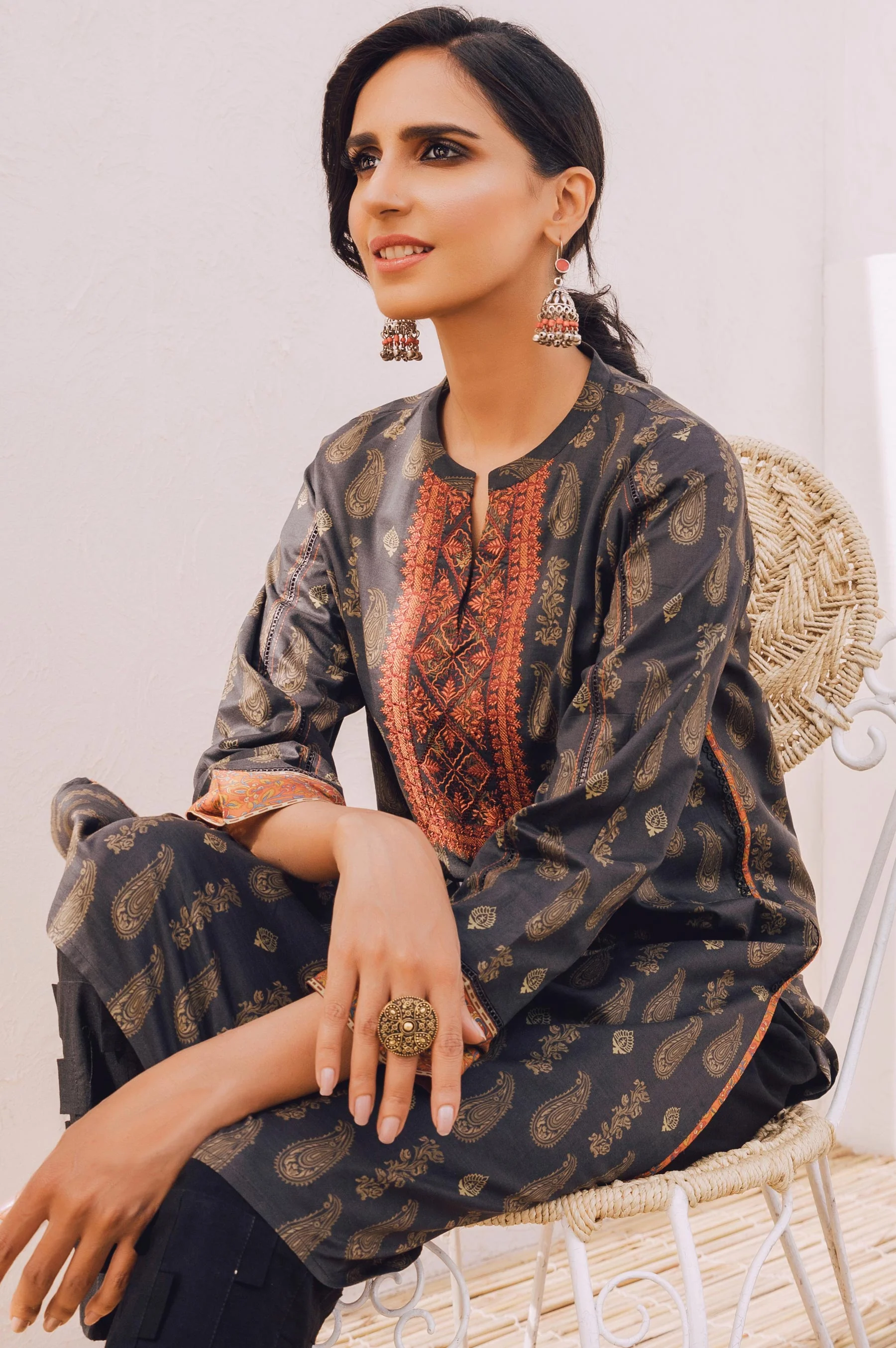 Stitched 1 Piece Embroidered Lawn Shirt - Image 7