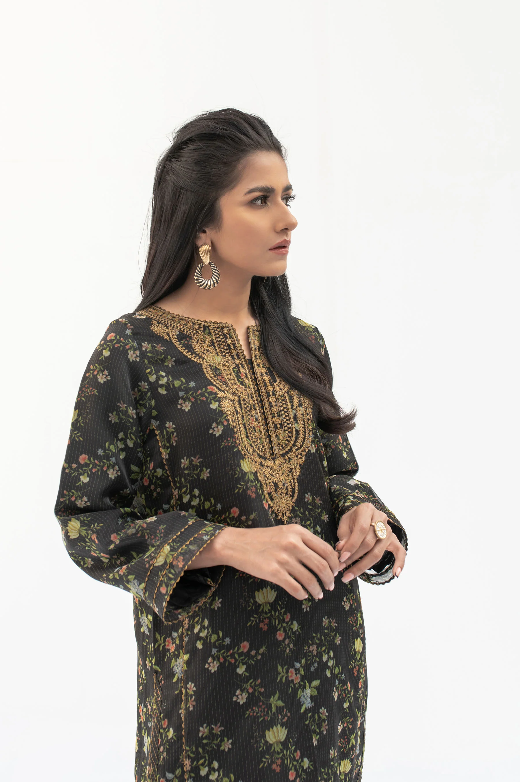 Stitched 1 Piece Digital Print + Embroidered Shirt - Image 6