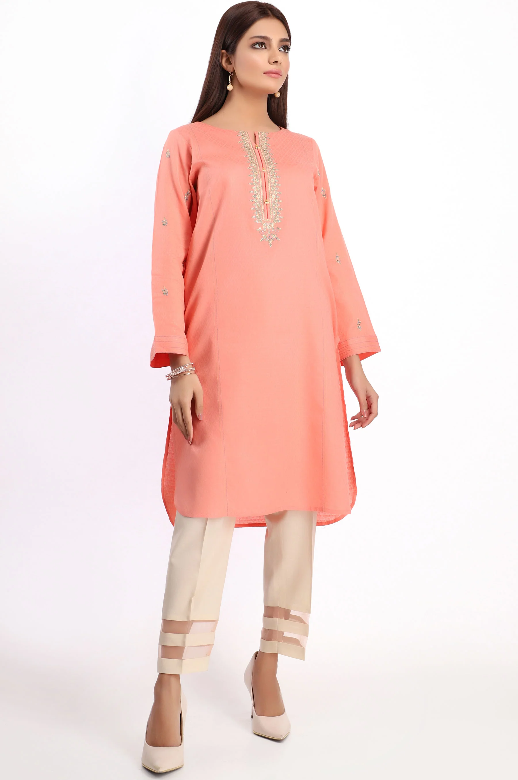Stitched 1 Piece Embroidered Shirt