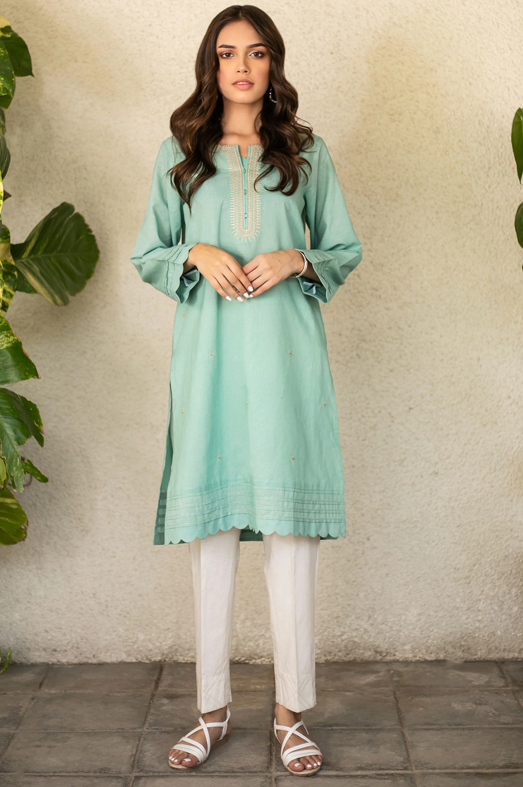 Stitched 1 Piece Embroidered Shirt