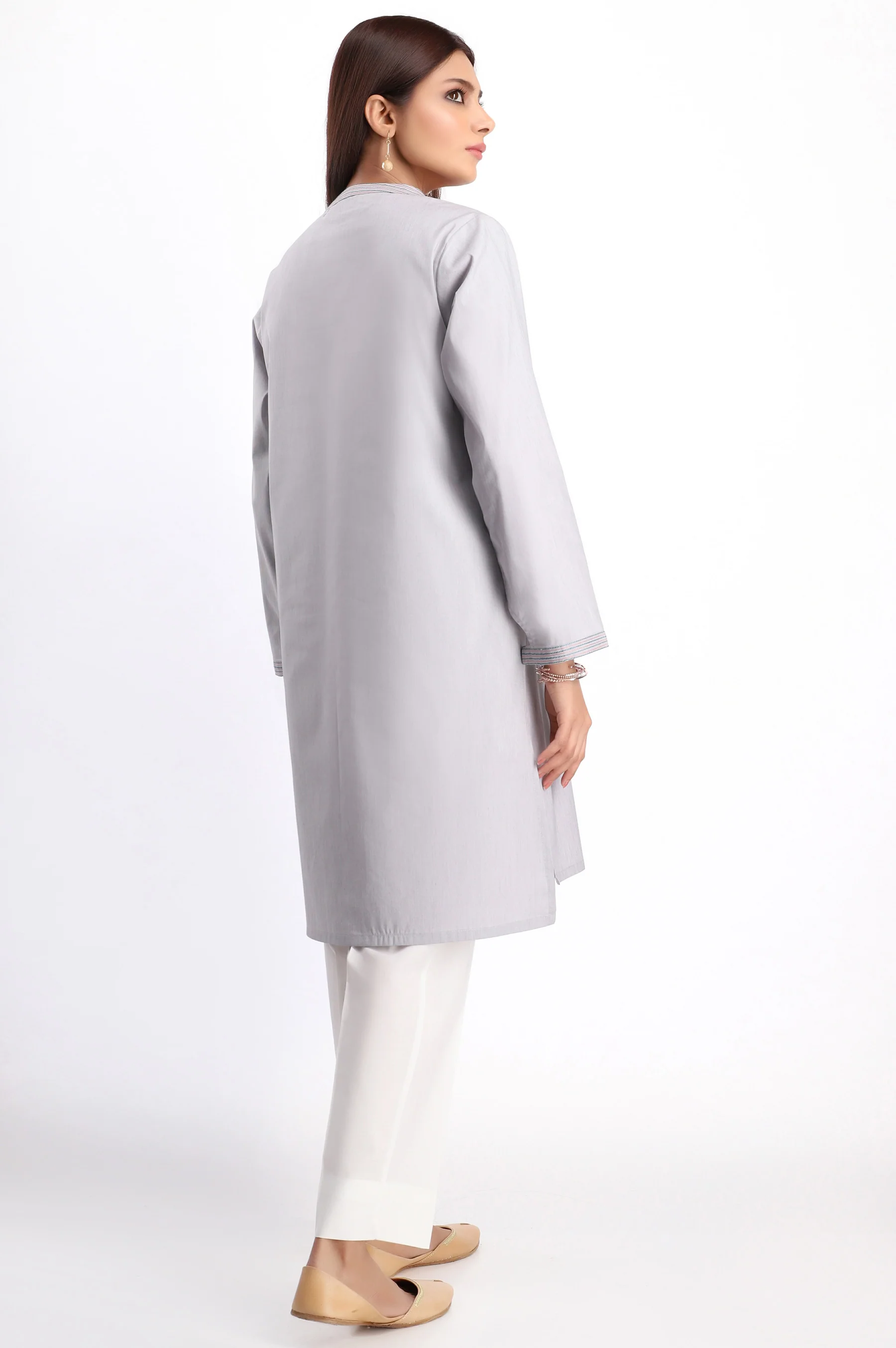 Stitched 1 Piece Embroidered Shirt - Image 2
