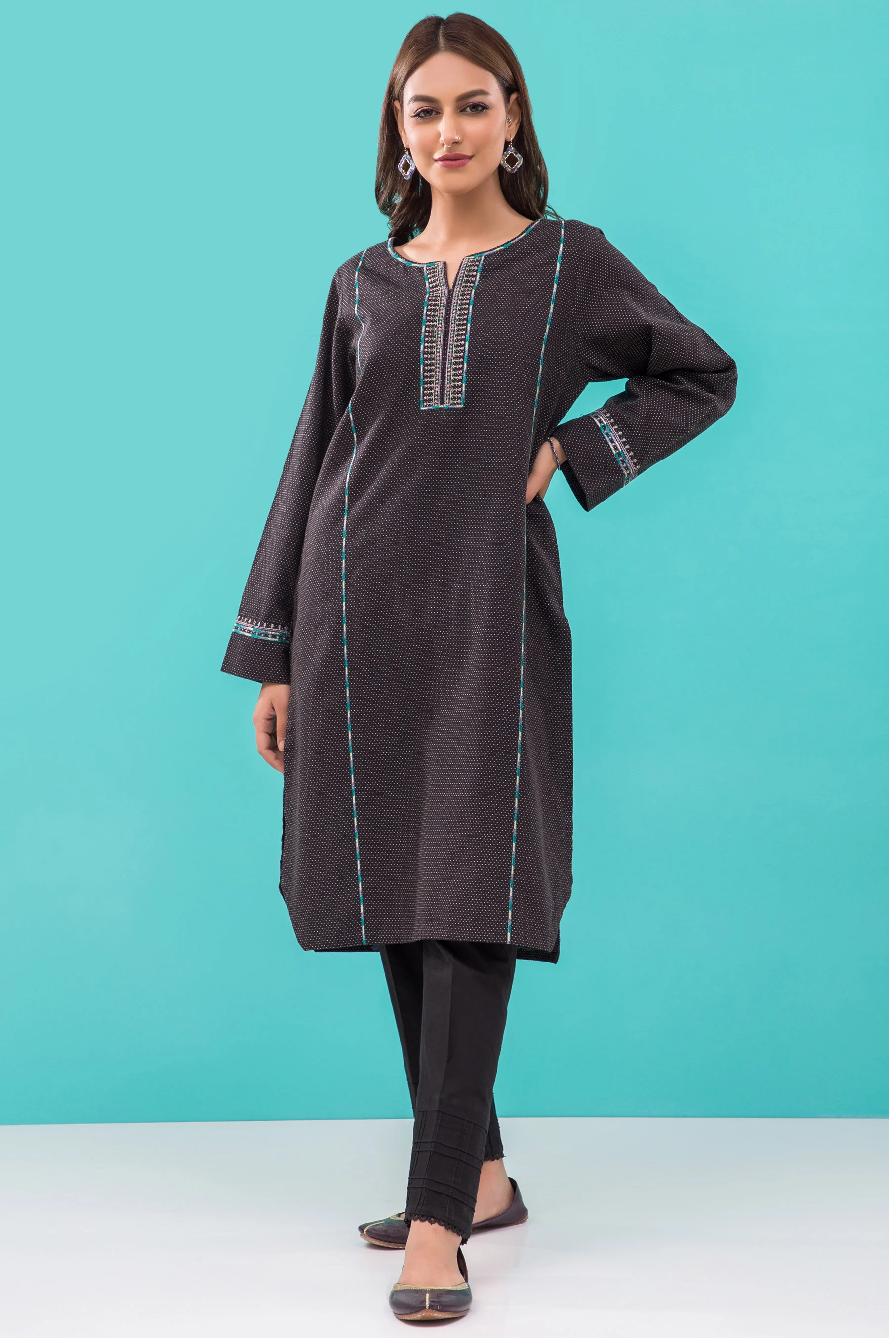 Stitched 1 Piece Embroidered Shirt