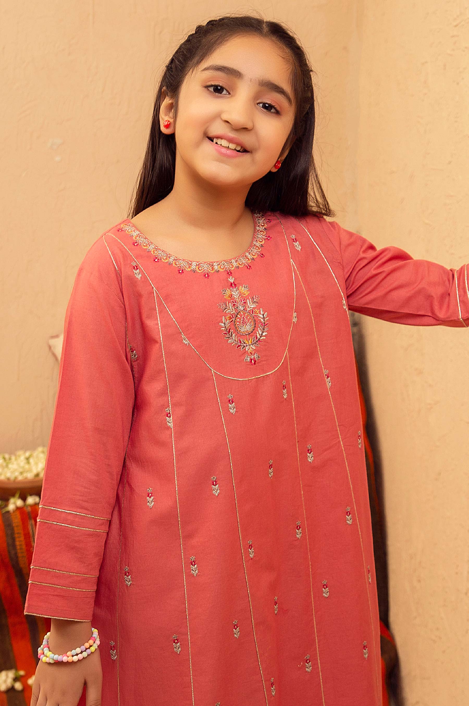 stitched 1 Piece Embroidered Shirt - Cotton - Image 3