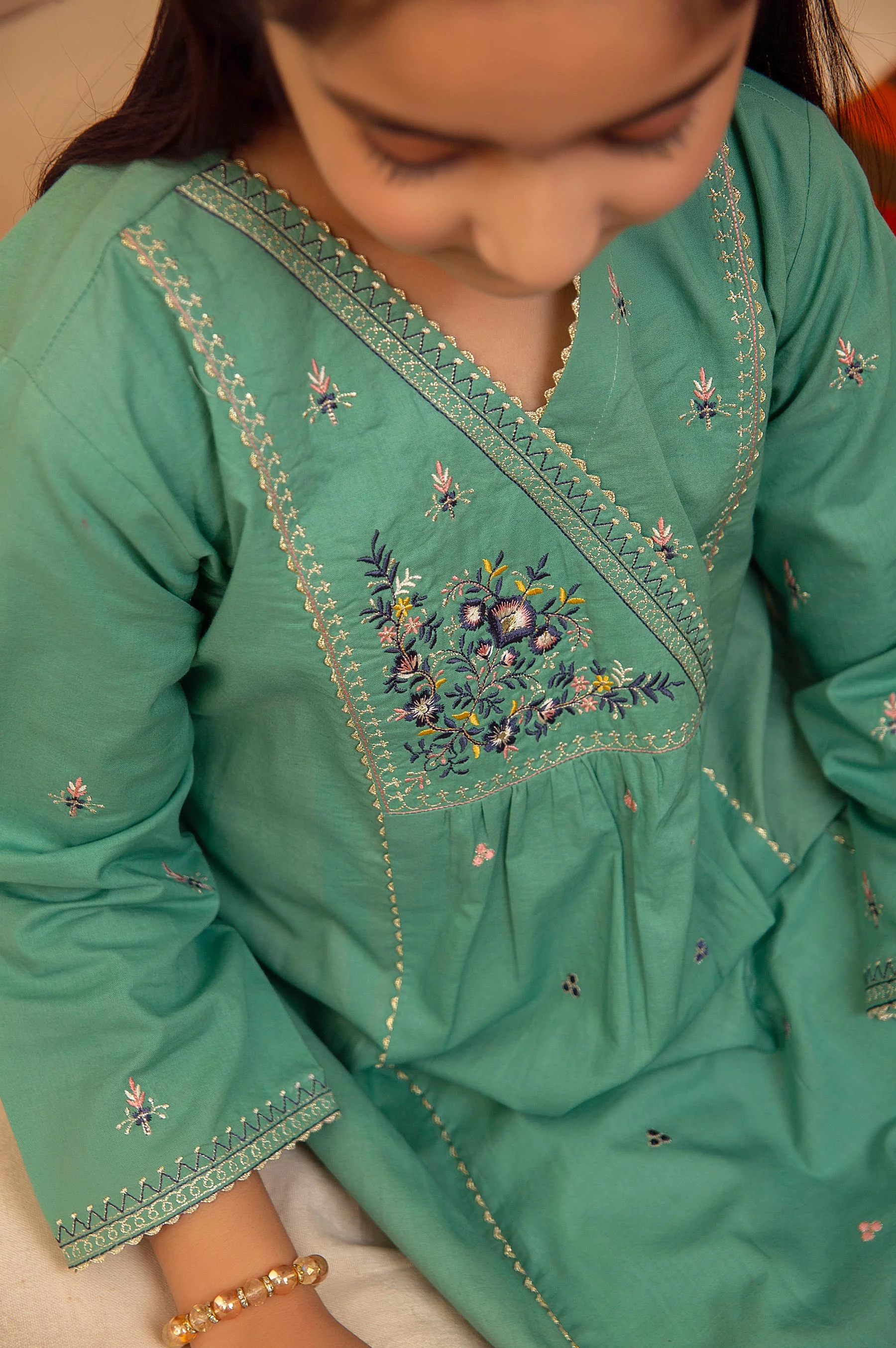 stitched 1 Piece Embroidered Shirt - Cotton - Image 4