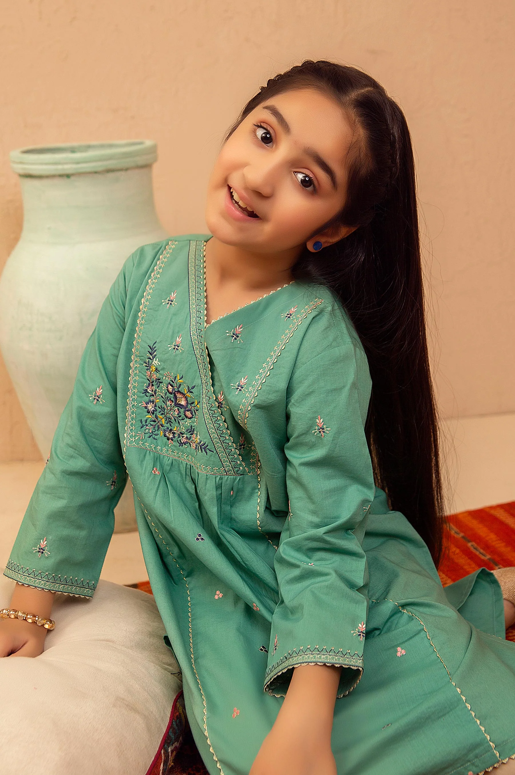 stitched 1 Piece Embroidered Shirt - Cotton - Image 5