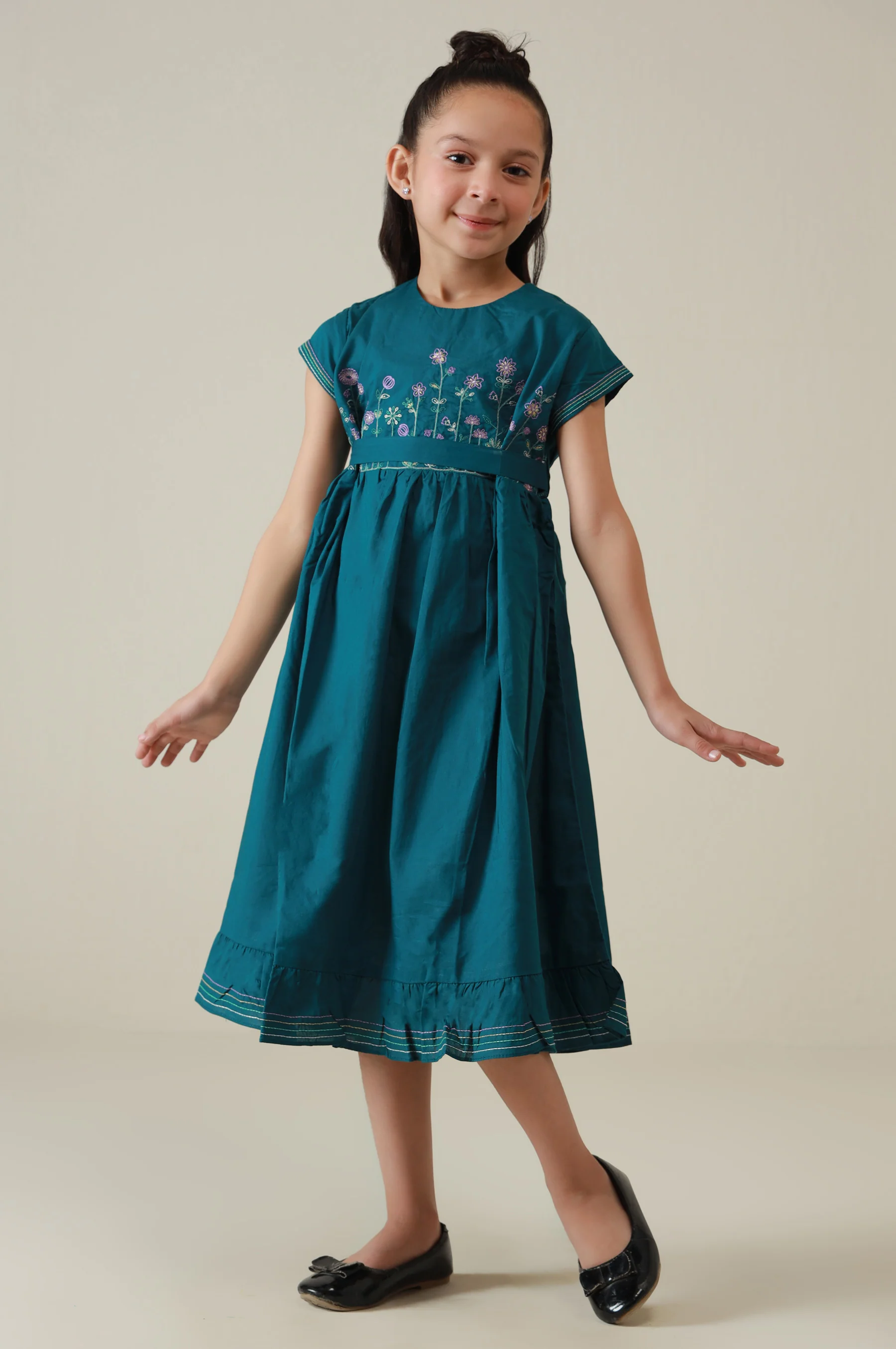 Stitched 1 Piece Embroidered Cambric Shirt - Image 7