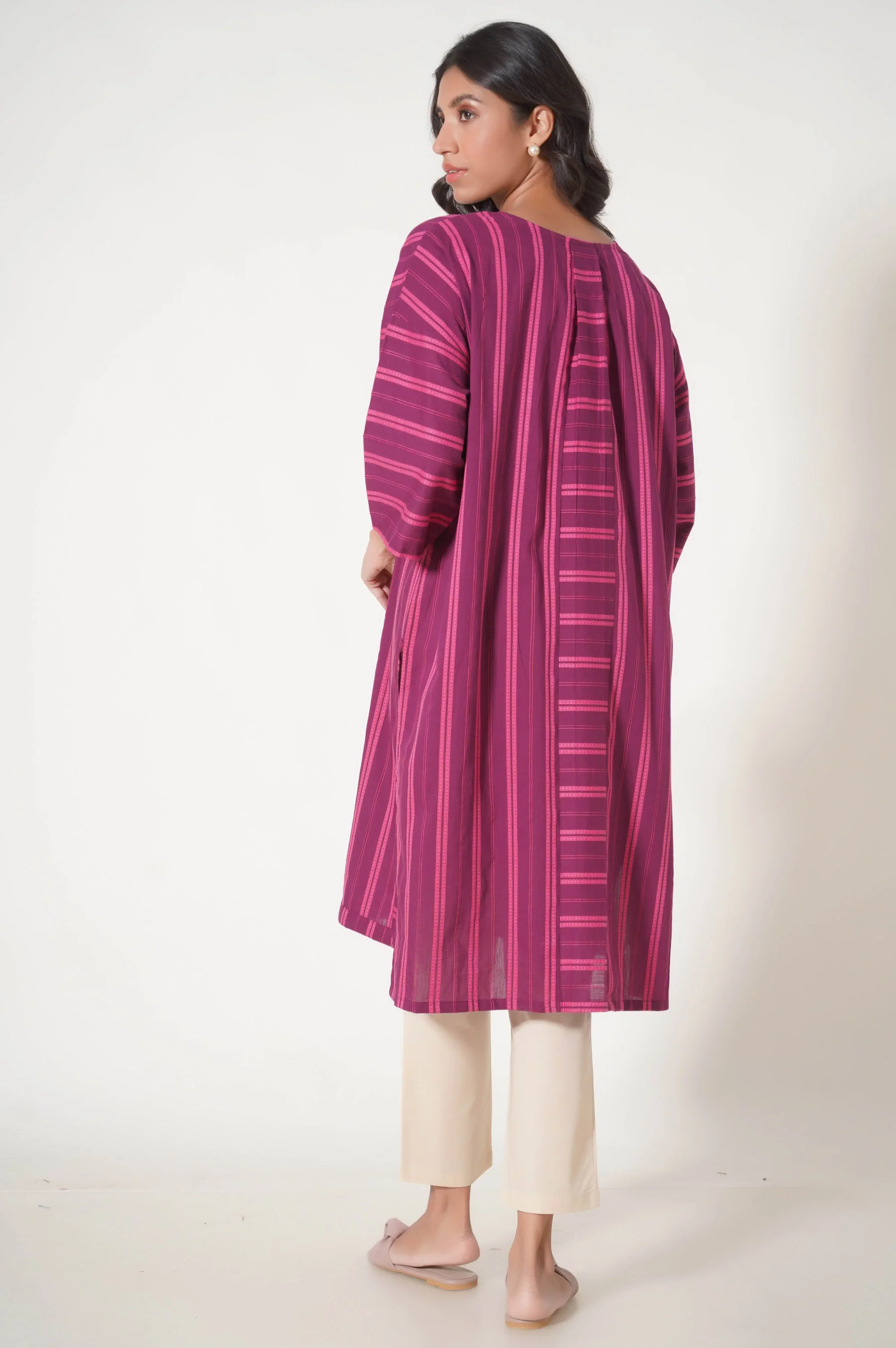 Stitched 1 Piece Embroidered Tarkashi Jacquard Shirt - Image 5