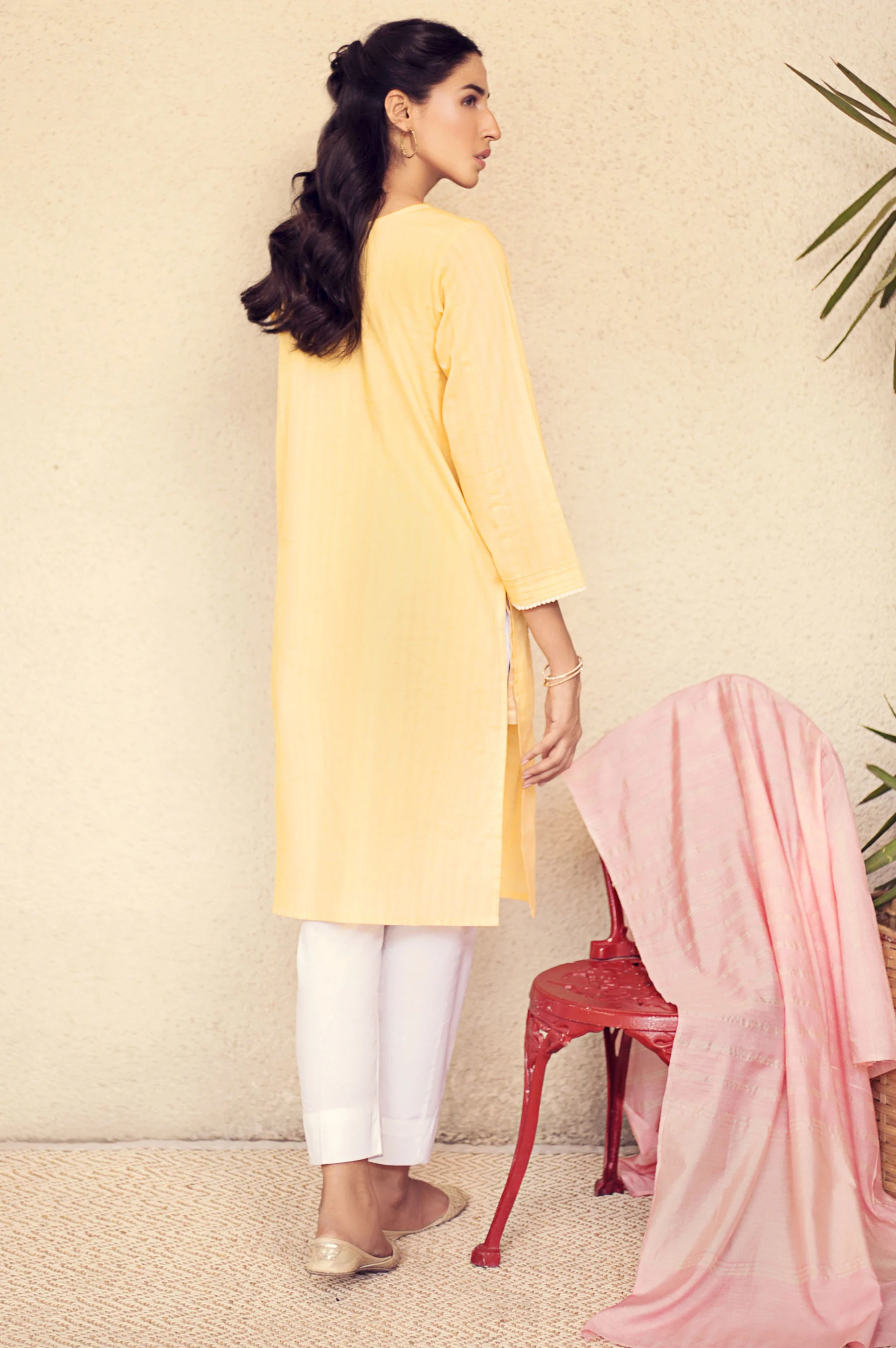 Stitched 2 Piece Embroidered Suit - Image 5