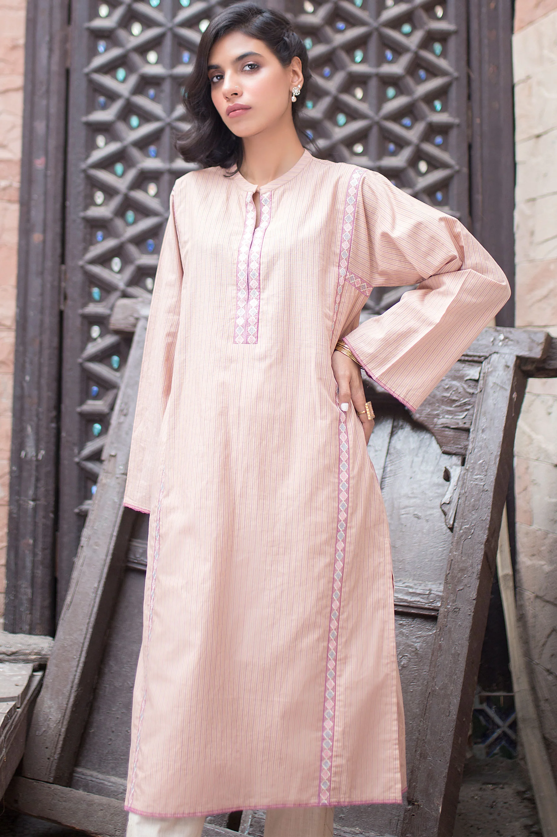 Stitched 1 Piece Embroidered Shirt