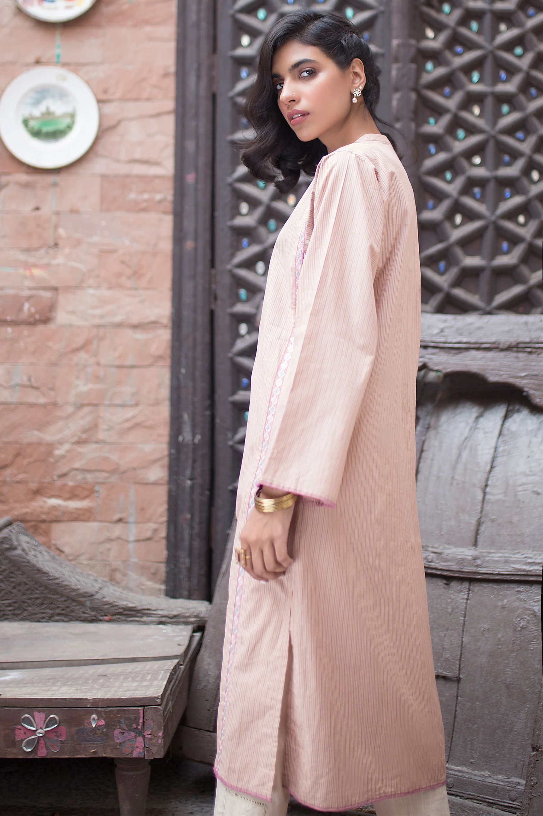 Stitched 1 Piece Embroidered Shirt - Image 2