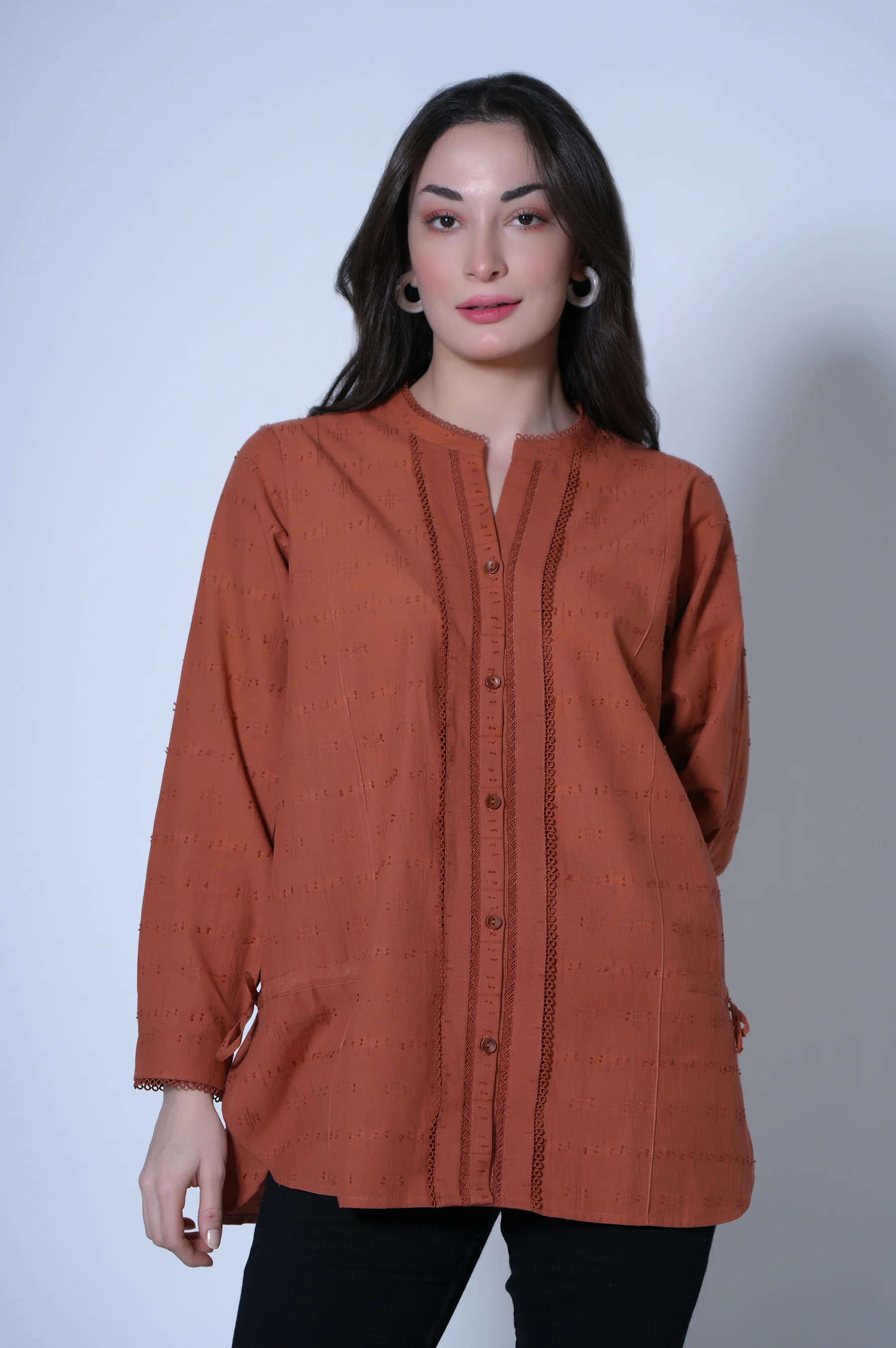Stitched 1 Piece Brochia Top - Image 2