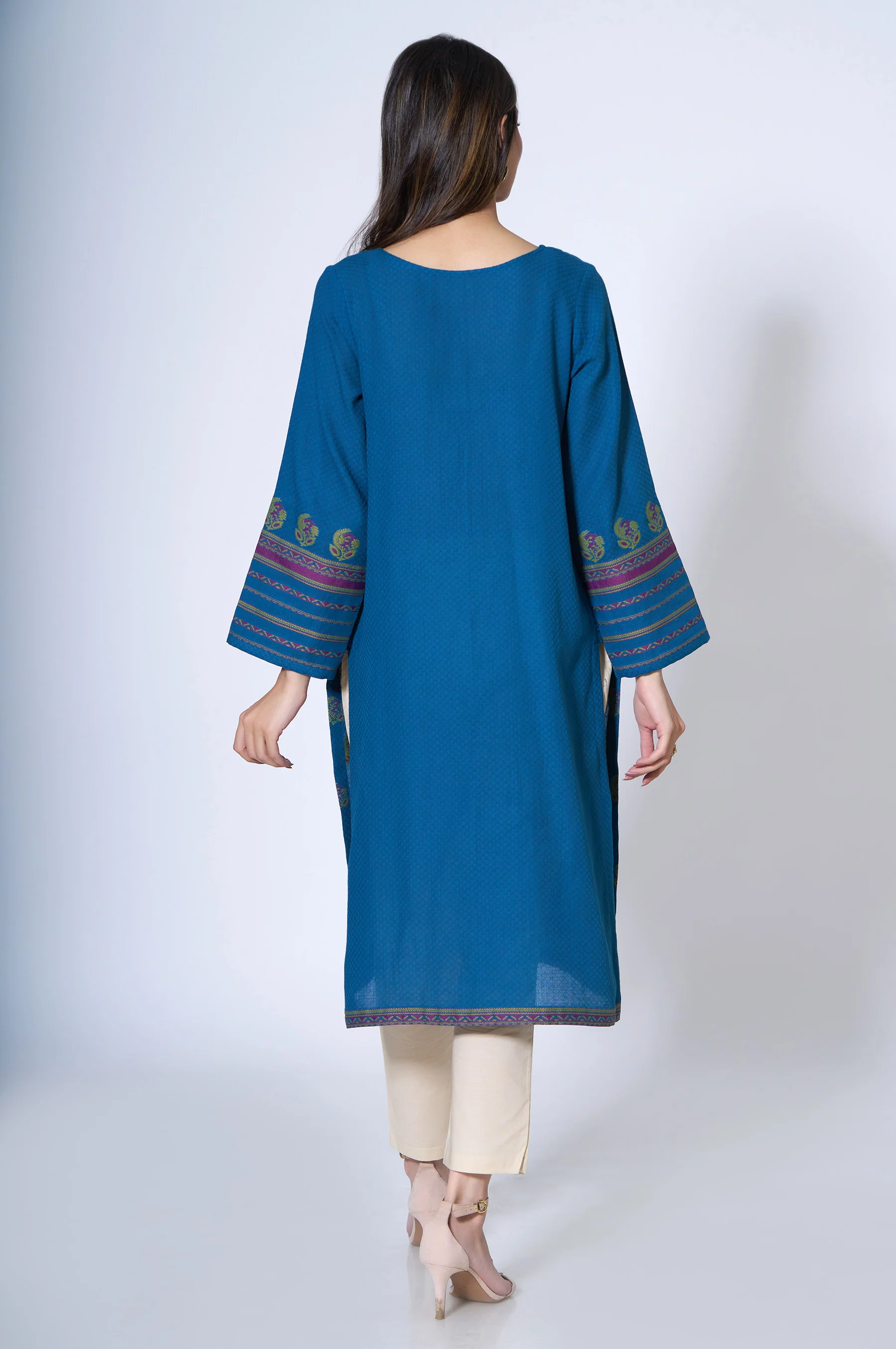 Stitched 1 piece Composed Jacquard Shirt - Image 4