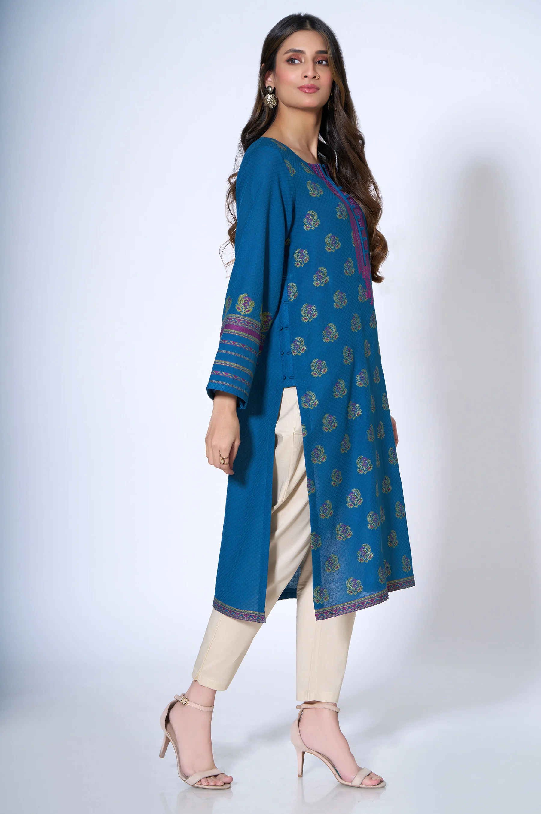 Stitched 1 piece Composed Jacquard Shirt - Image 5