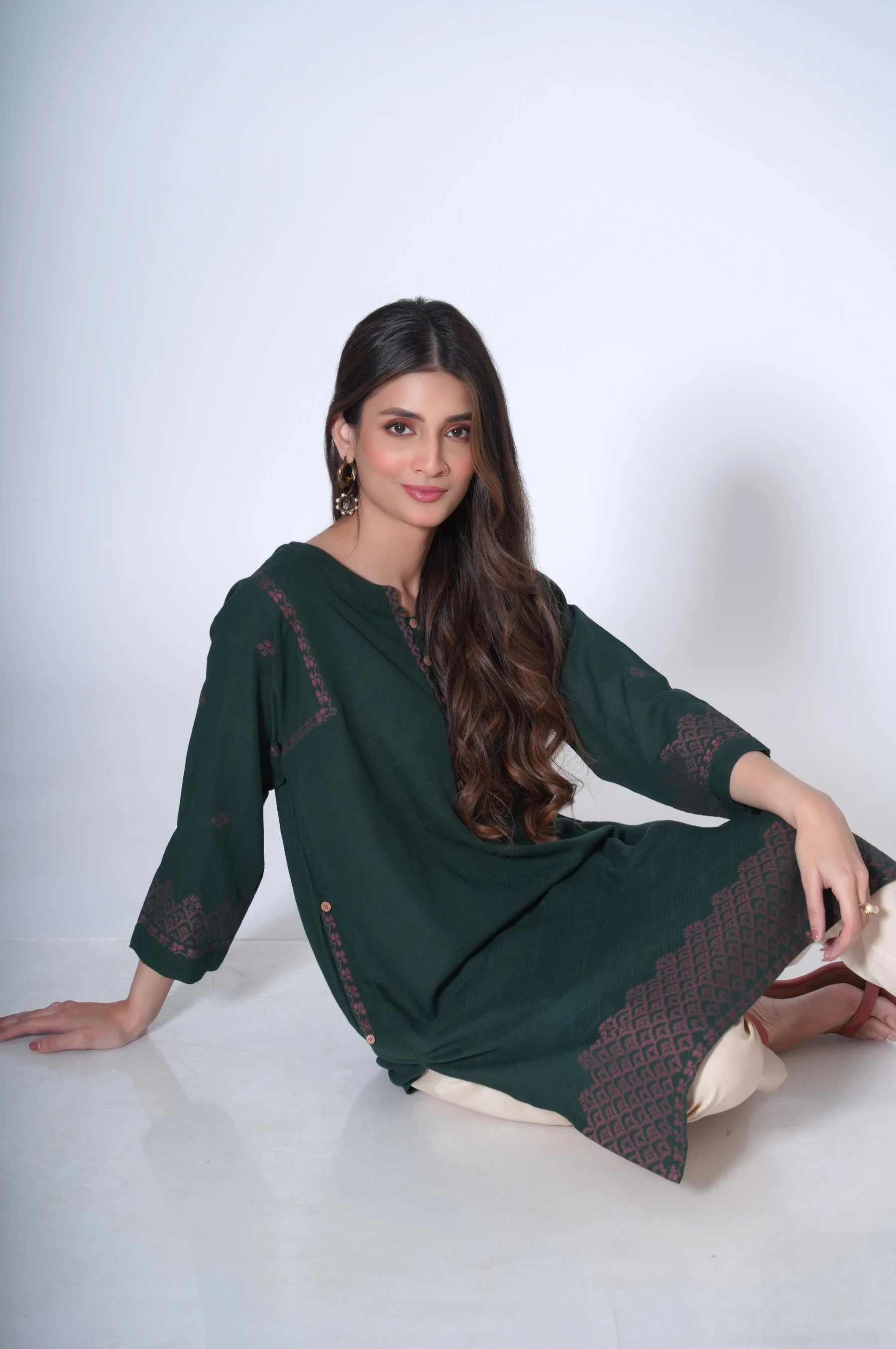 Stitched 1 piece Jacquard Outfit - Image 6