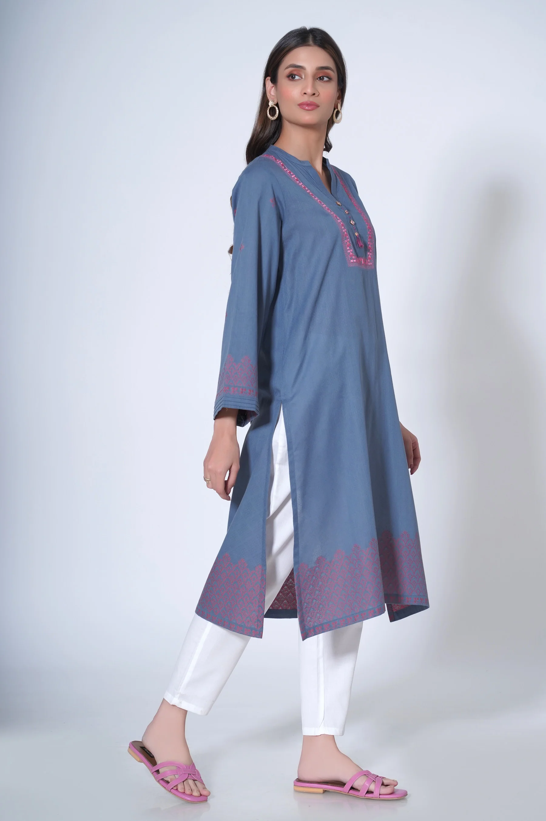 Stitched 1 piece Composed Jacquard Shirt - Image 3