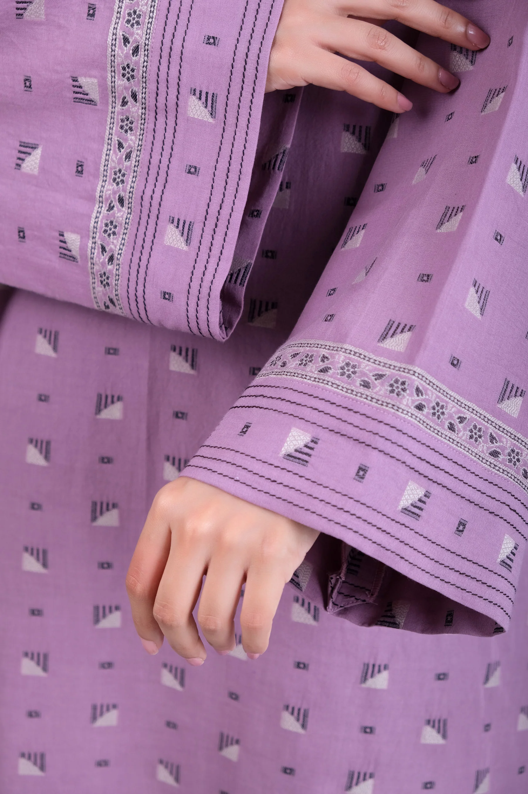Stitched 1 Piece Jacquard Shirt - Image 6