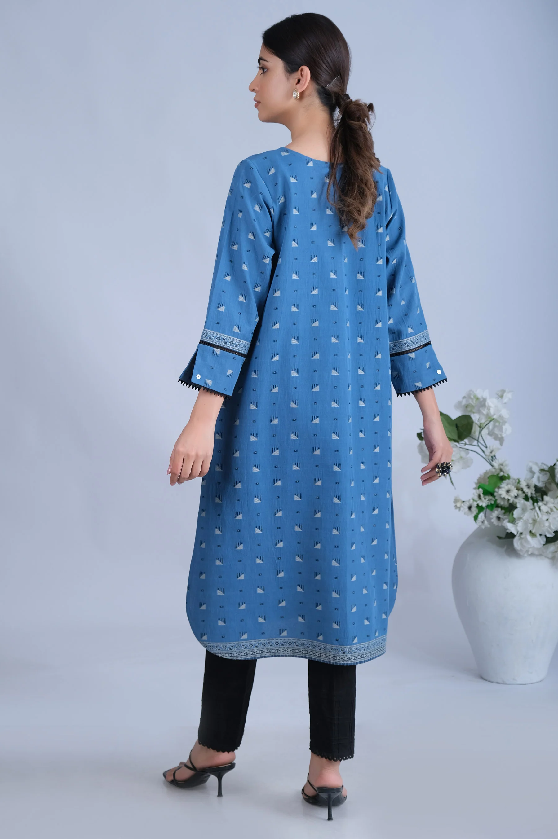 Stitched 1 Piece Jacquard Shirt - Image 5