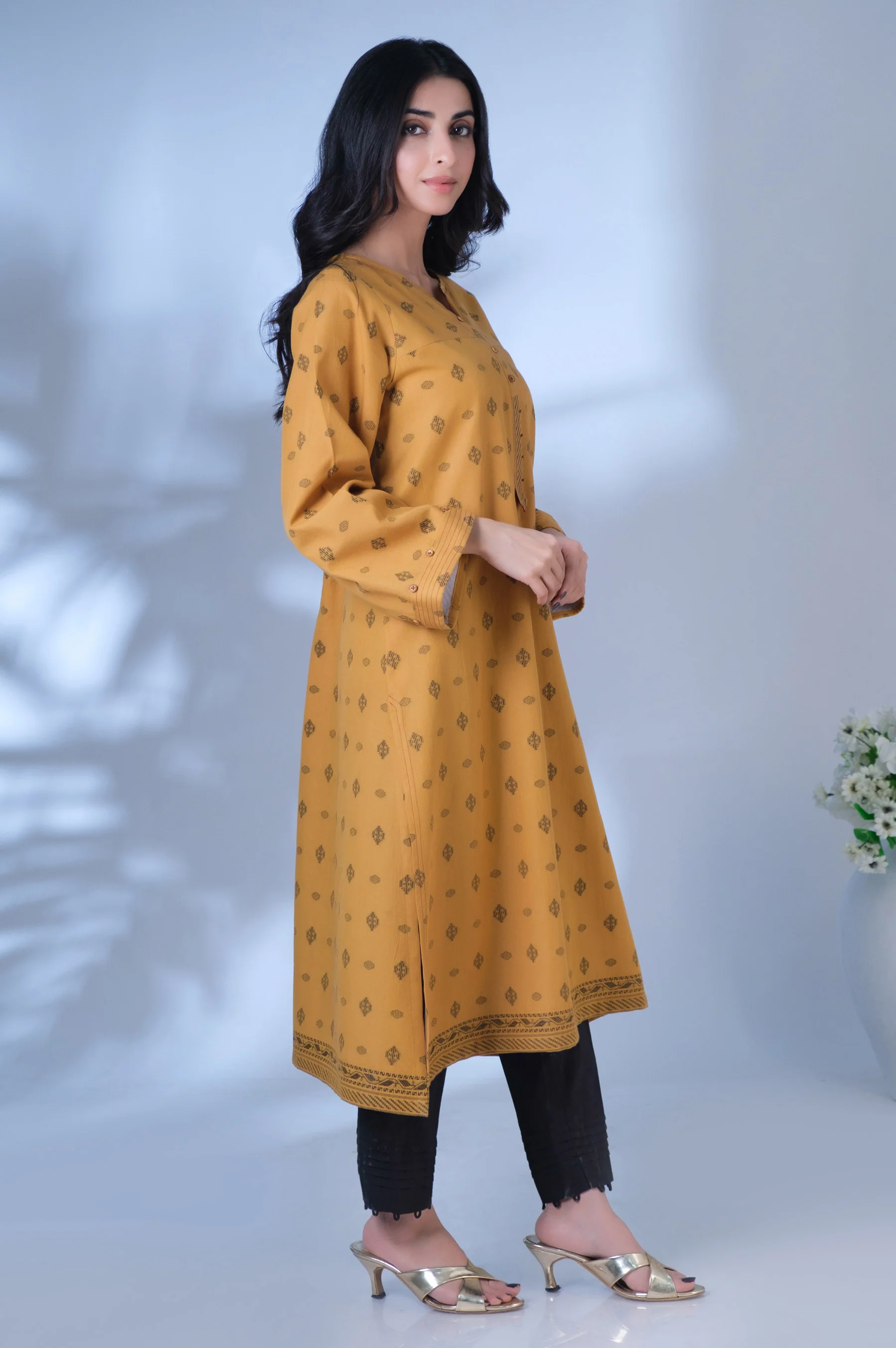 Stitched 1 Piece Jacquard Shirt - Image 2