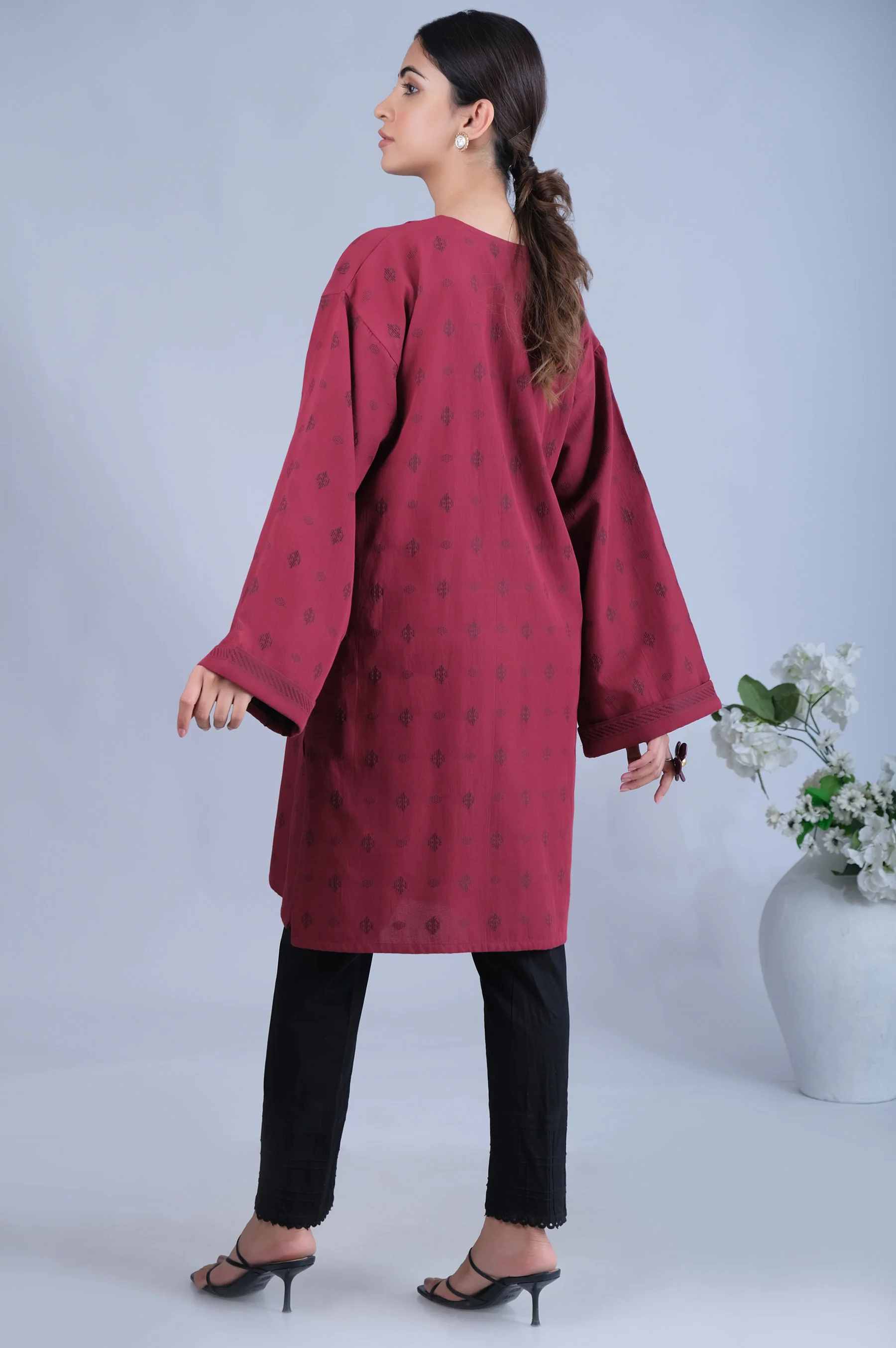 Stitched 1 Piece Jacquard Shirt - Image 6