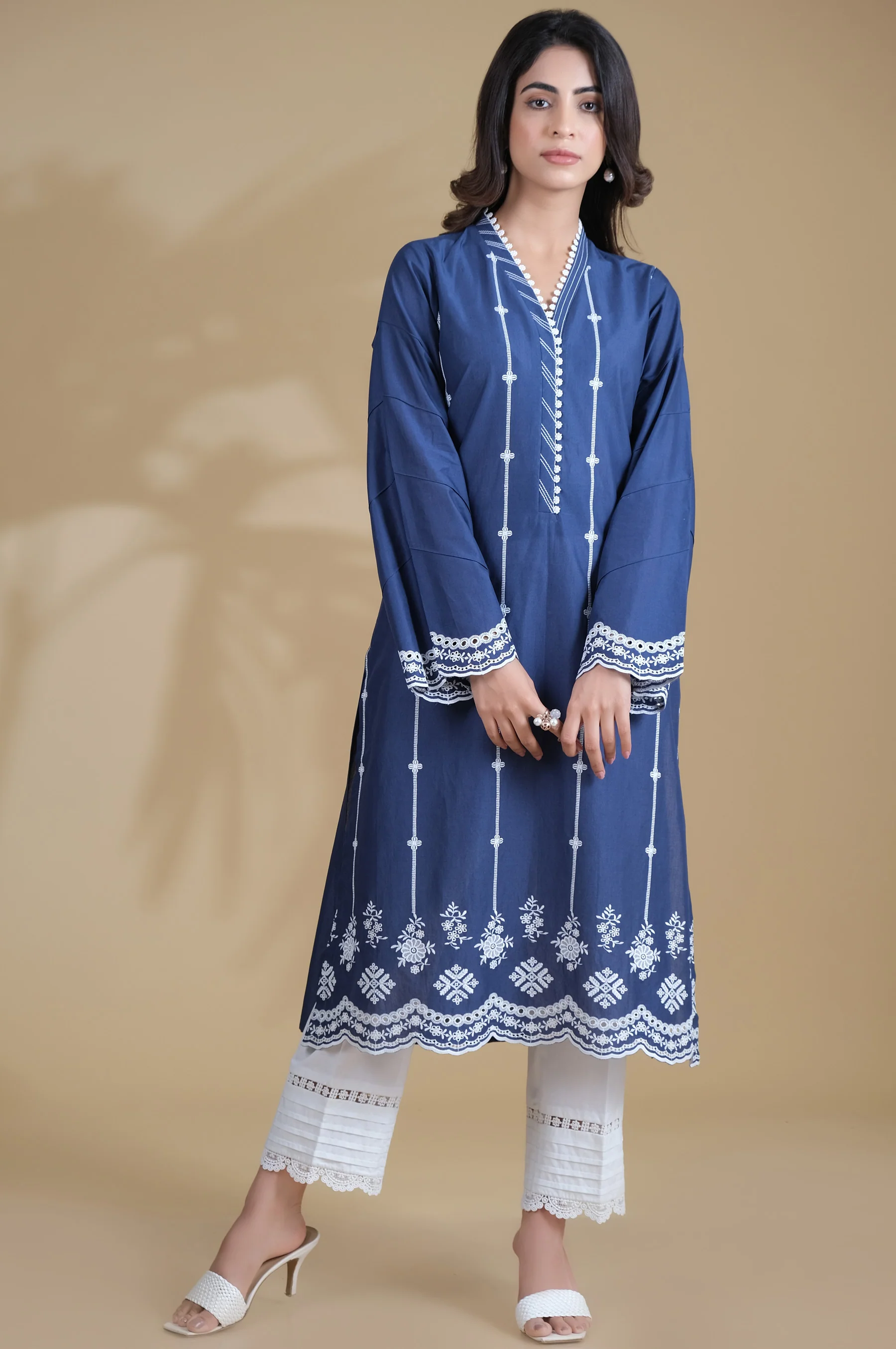 Stitched 1 Piece Chikankari Shirt