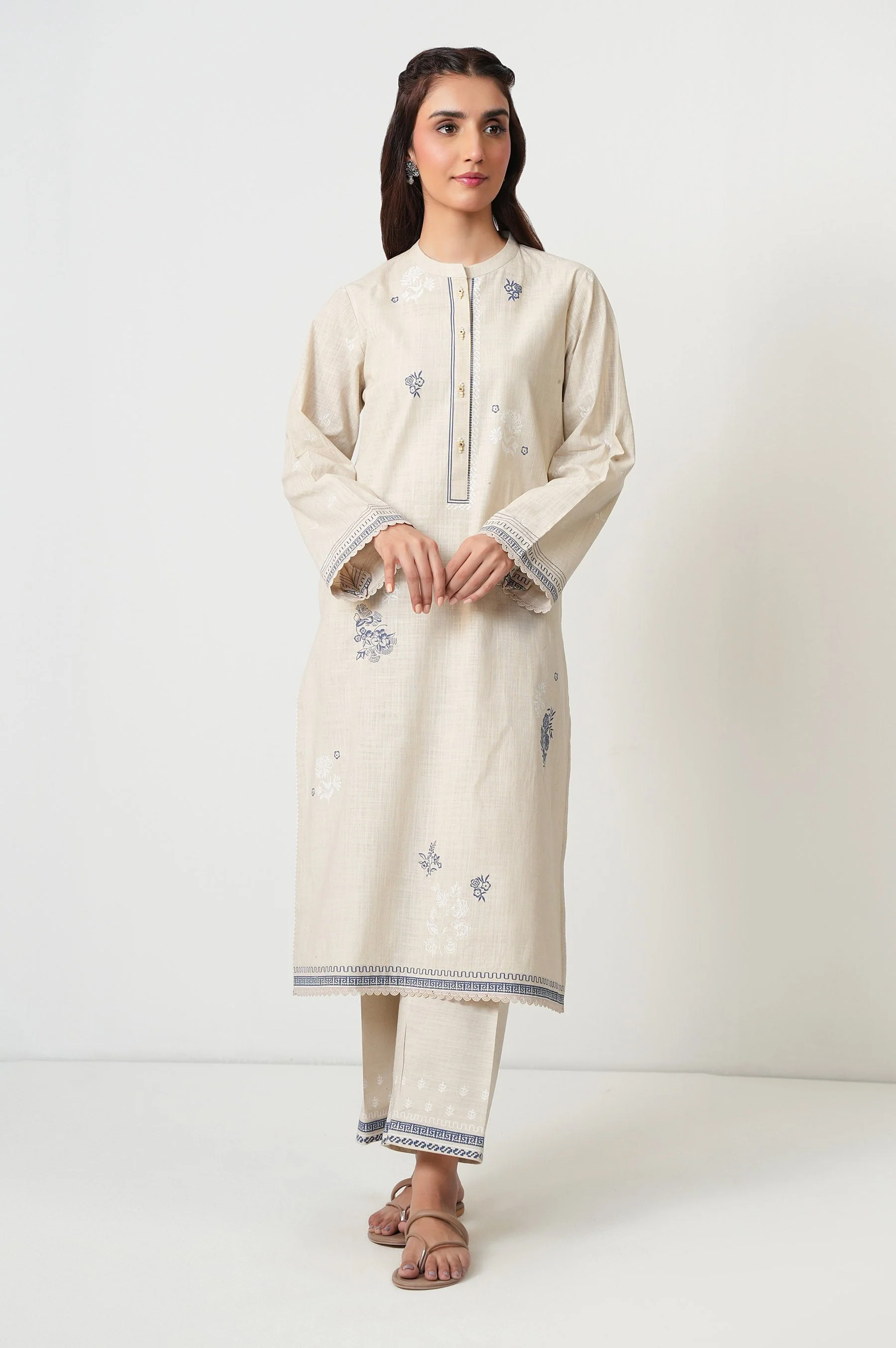 STITCHED PRINTED BOTH SIDE SLUB SHIRT