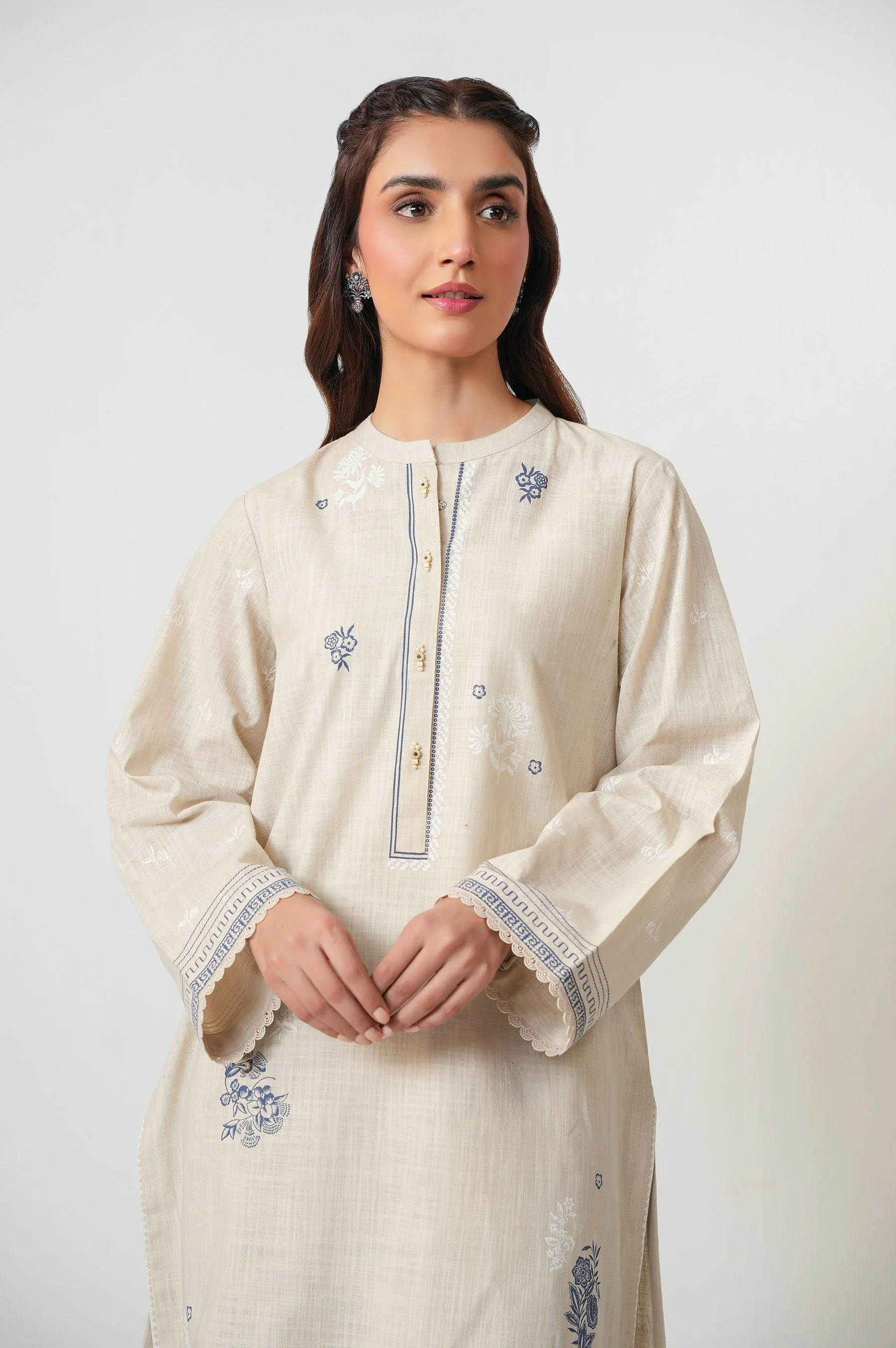 STITCHED PRINTED BOTH SIDE SLUB SHIRT - Image 2