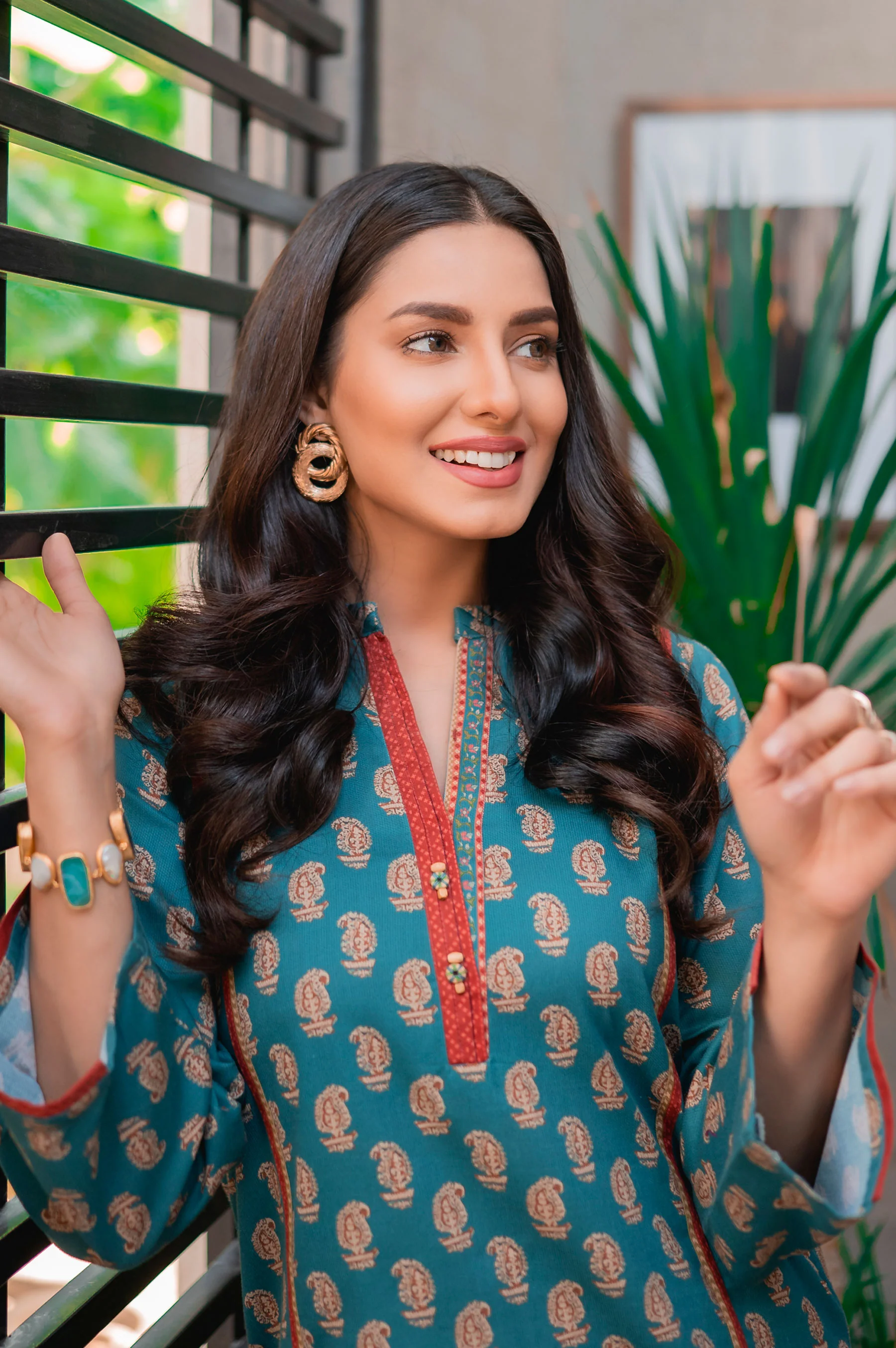 Stitched 1 Piece Digital Printed Cottel Shirt - Image 3