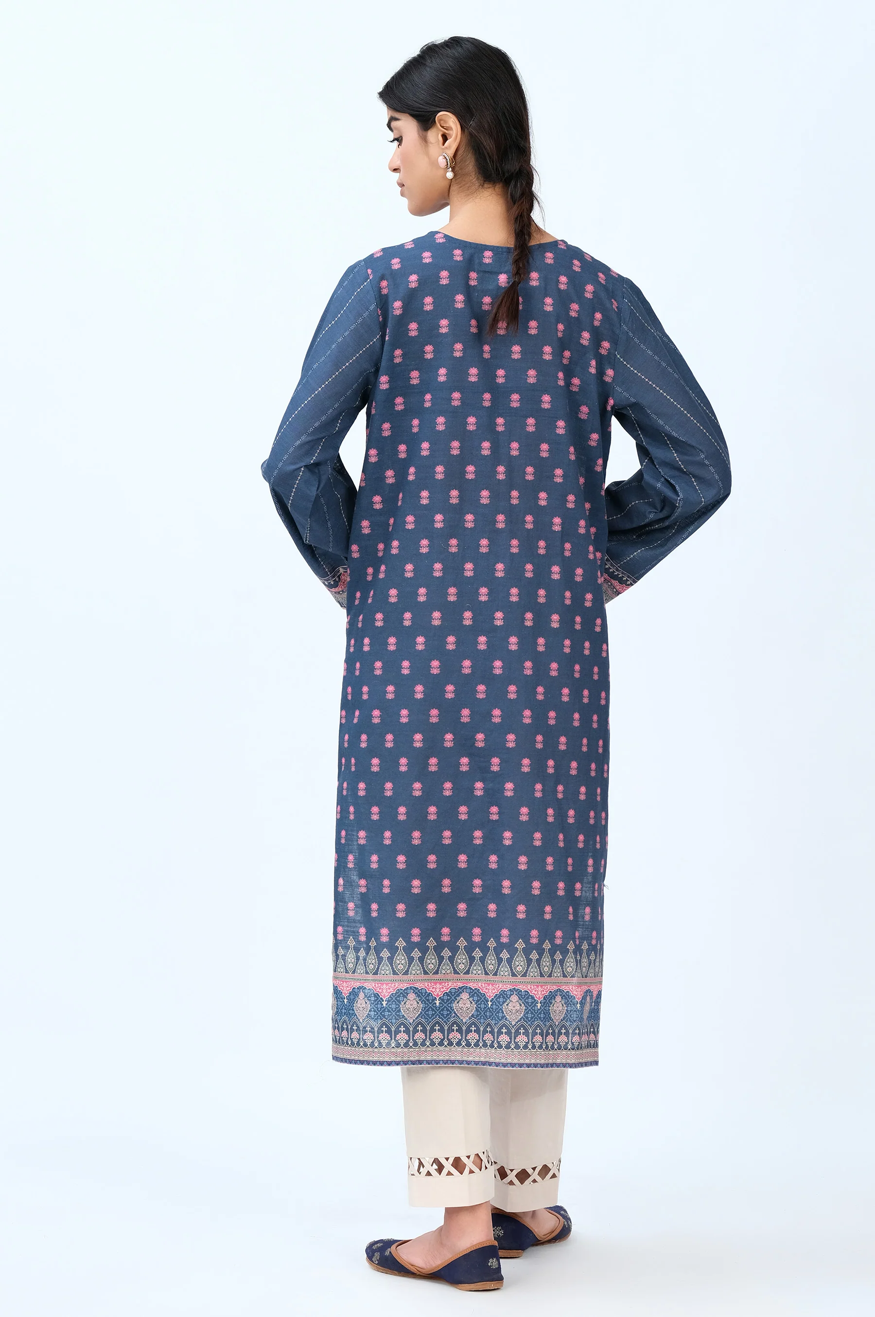 Stitched 1 Piece Digital Printed Khaddar Shirt - Image 4