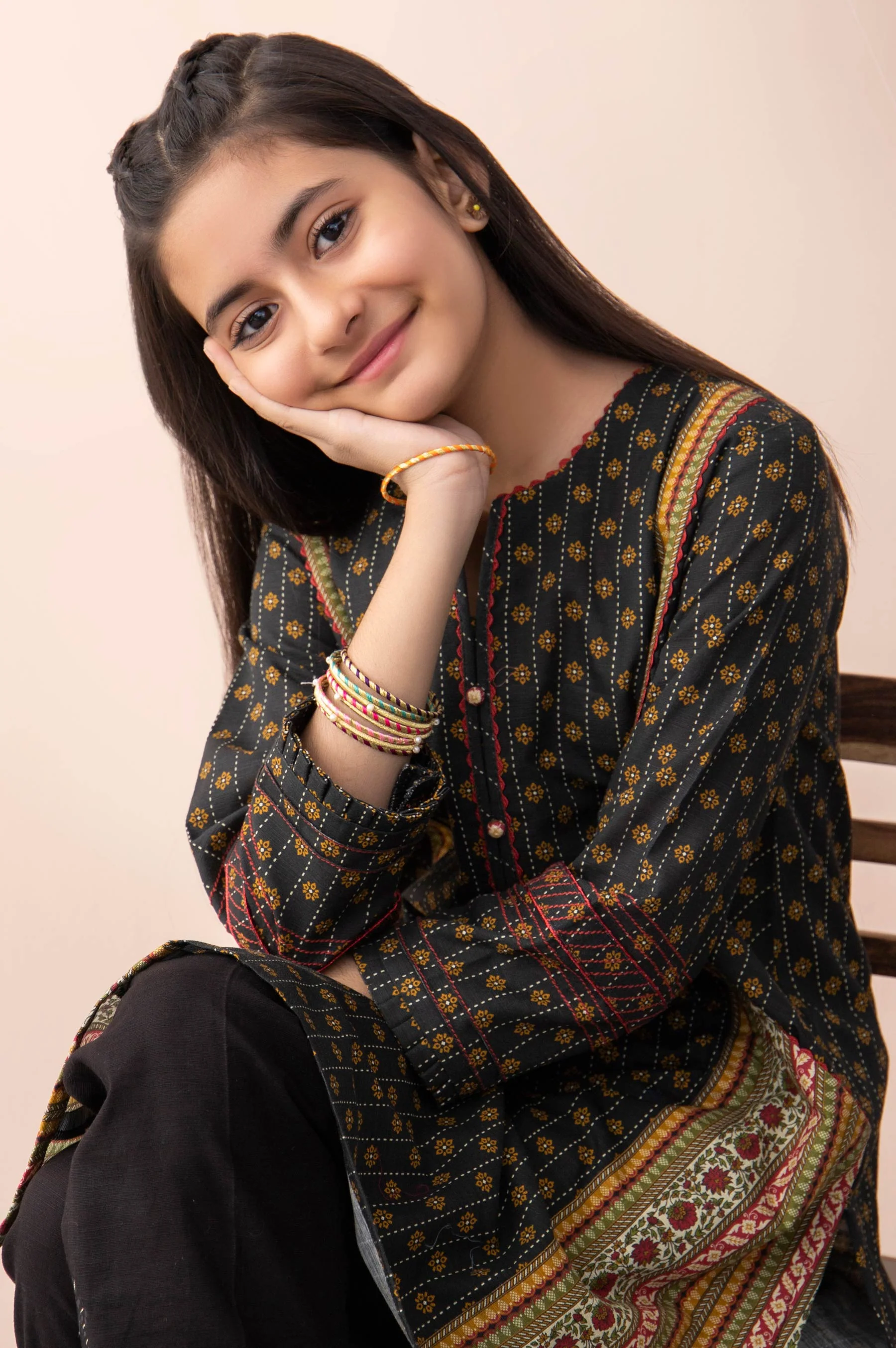 Stitched 1 Piece Printed Khaddar Junior Shirt