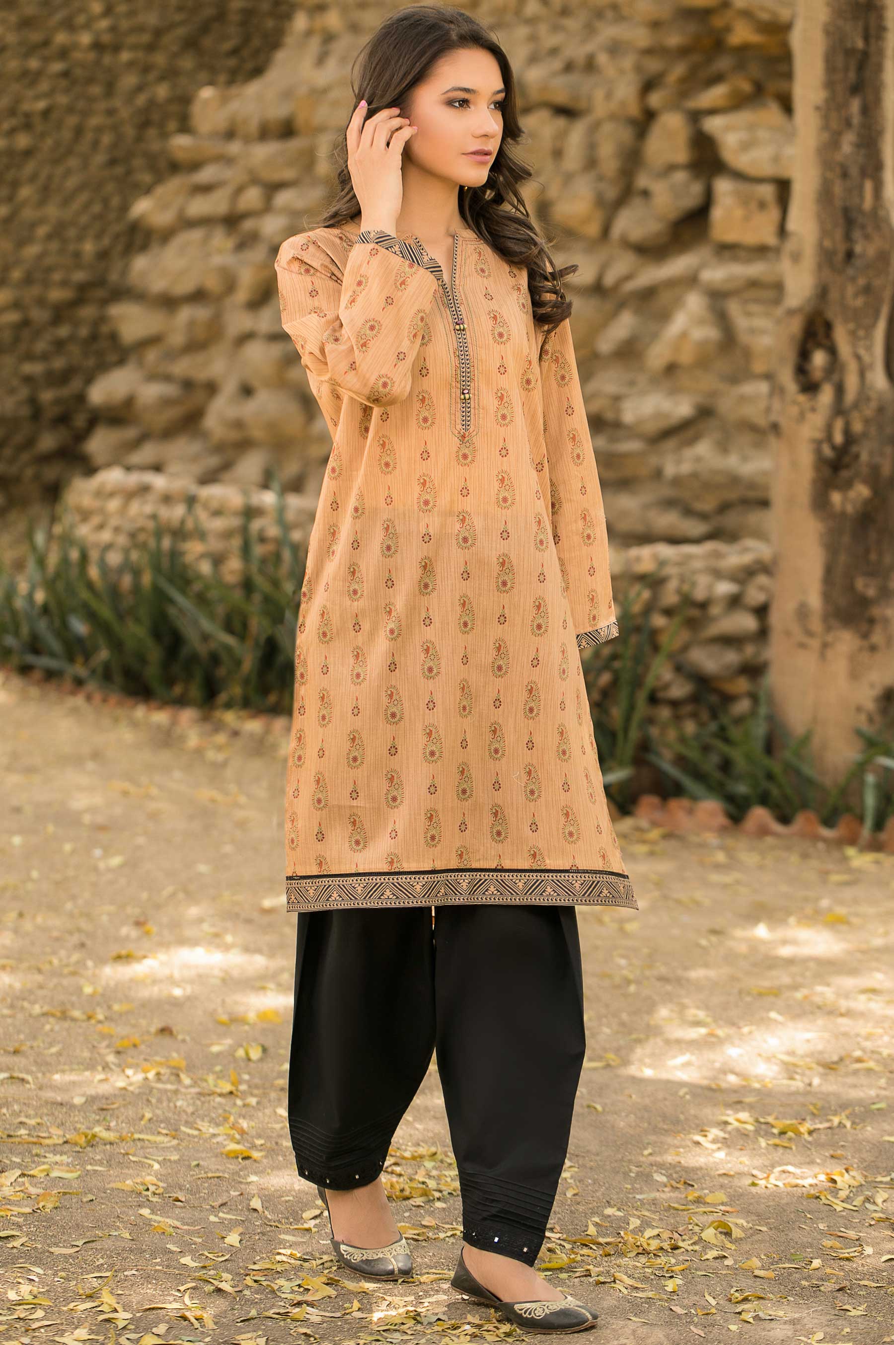 Stitched 1 Piece Printed Lawn Shirt