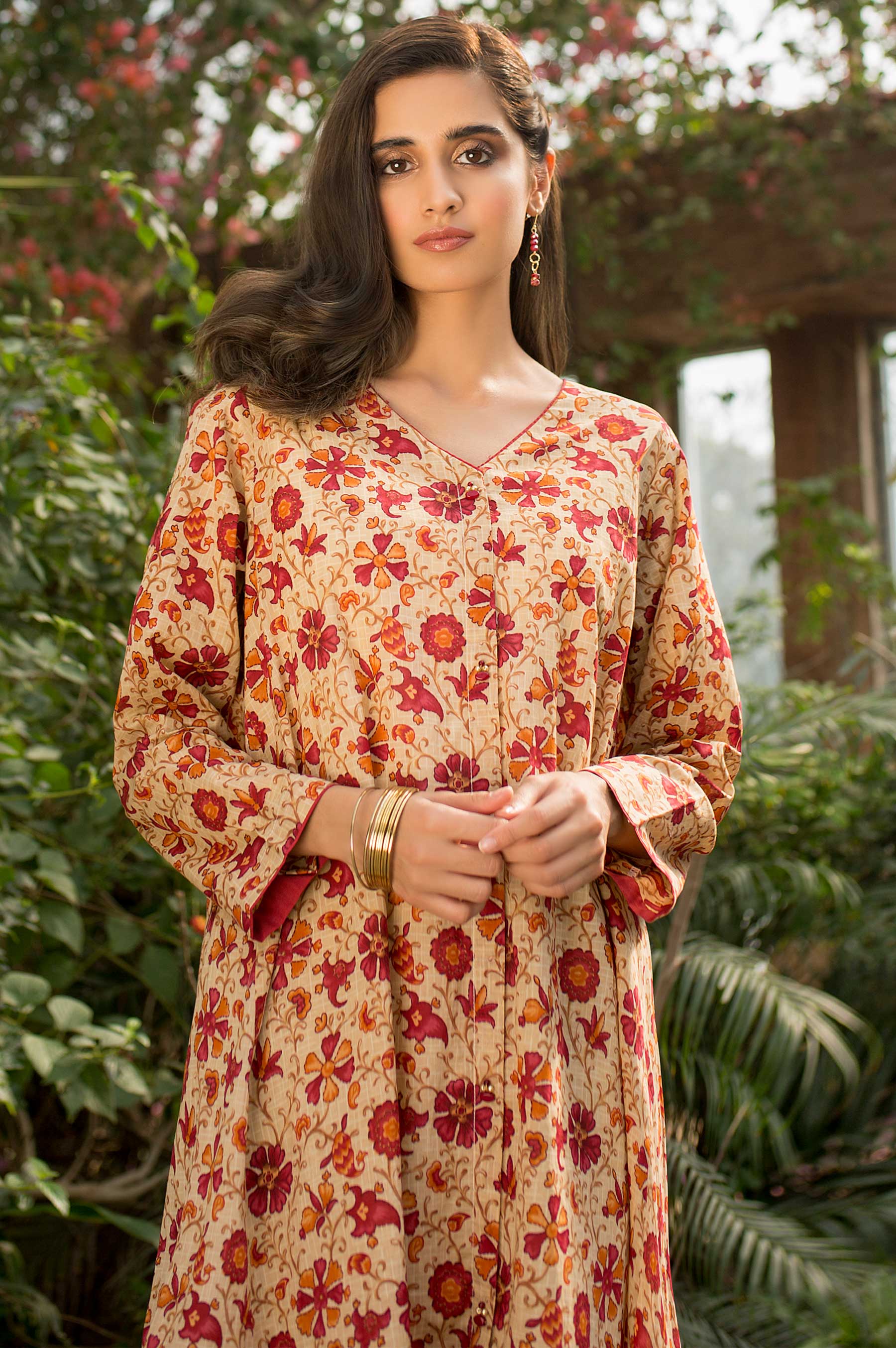 Stitched 1 Piece Printed Lawn Shirt