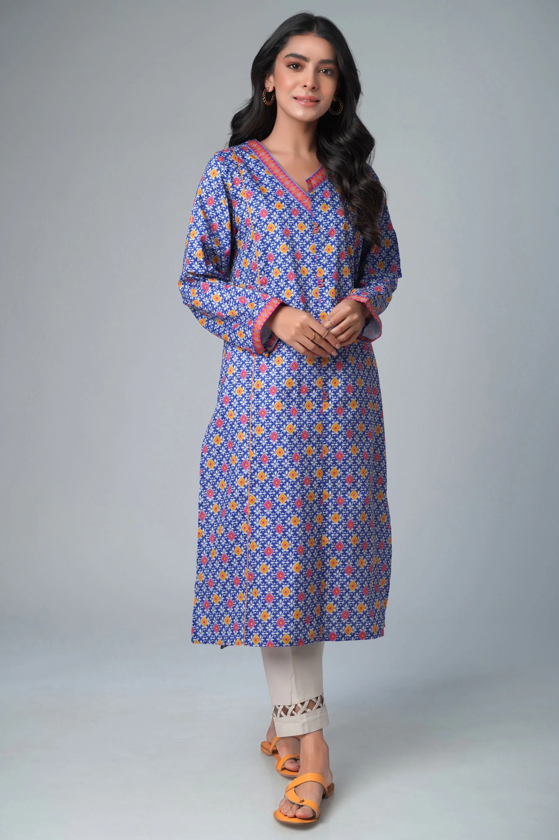 Stitched 1 Piece Printed Lawn Shirt - Image 2