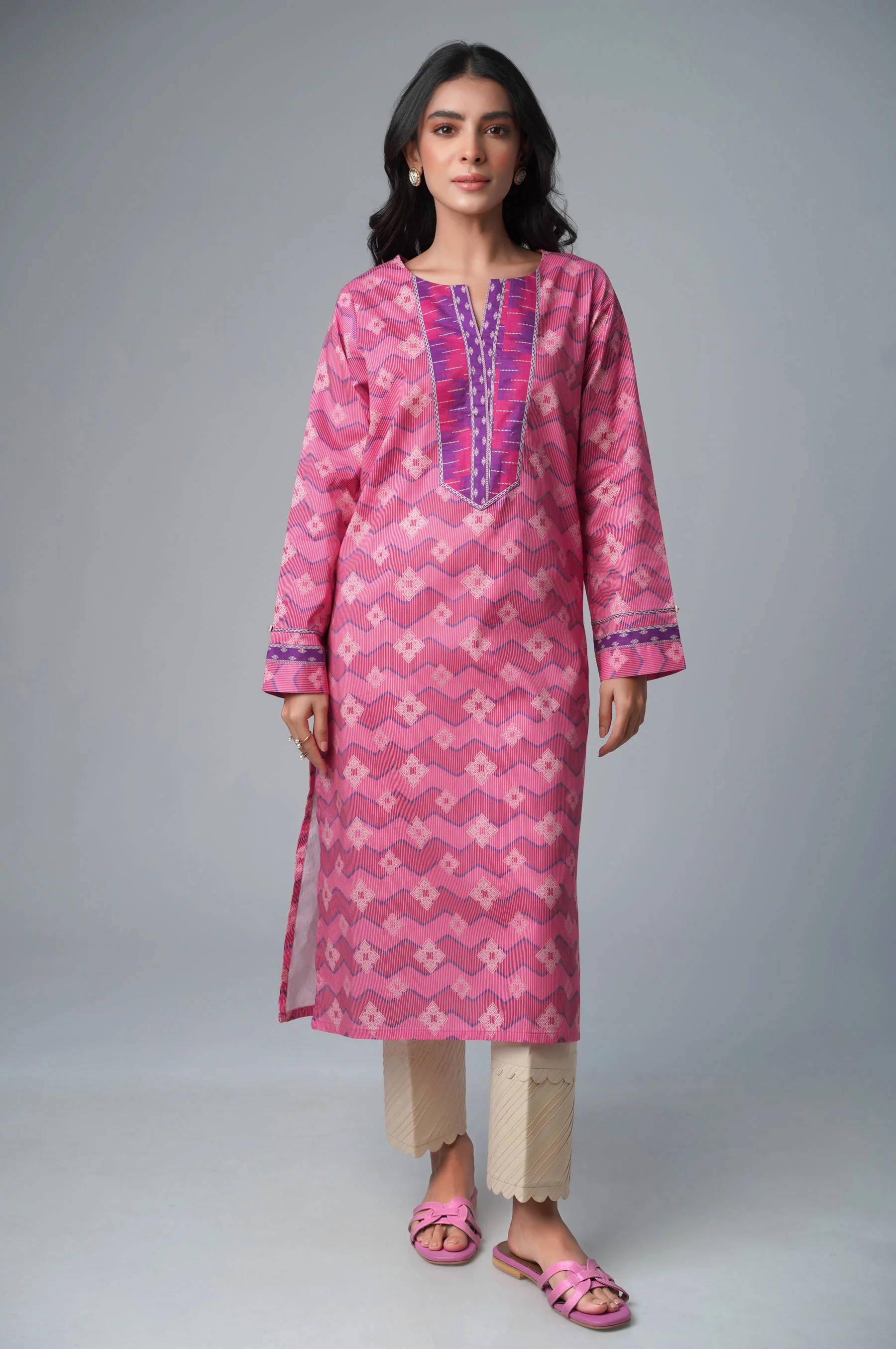 Stitched 1 Piece Printed Lawn Shirt - Image 2