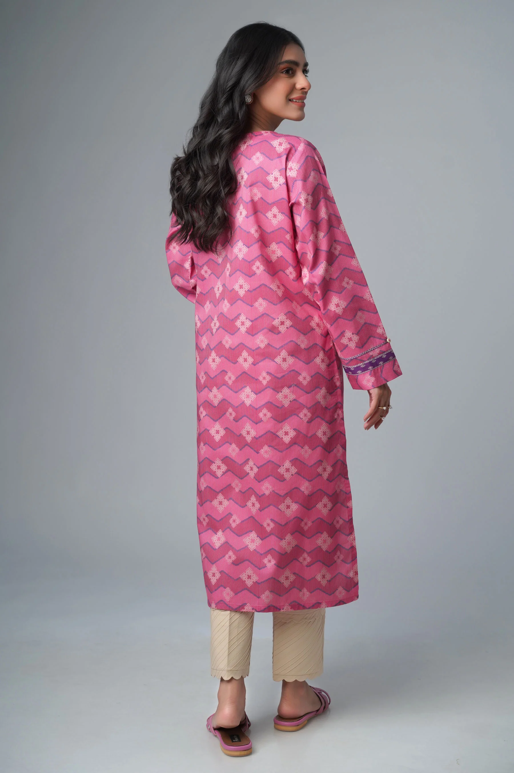 Stitched 1 Piece Printed Lawn Shirt - Image 3