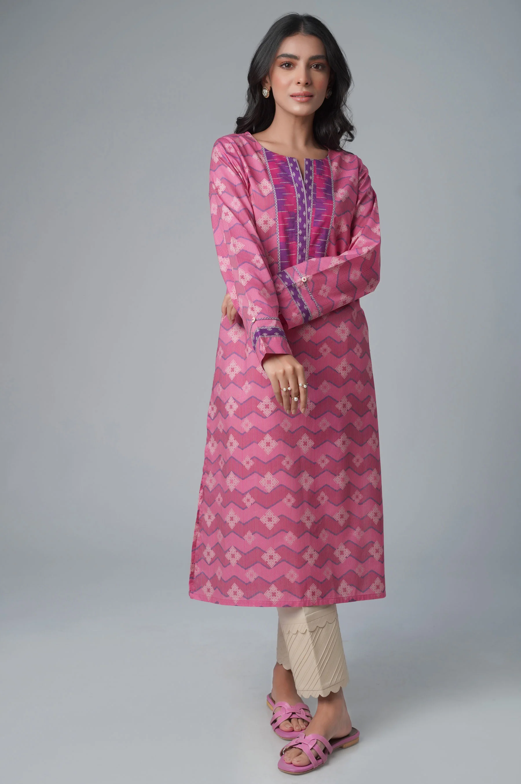 Stitched 1 Piece Printed Lawn Shirt - Image 6
